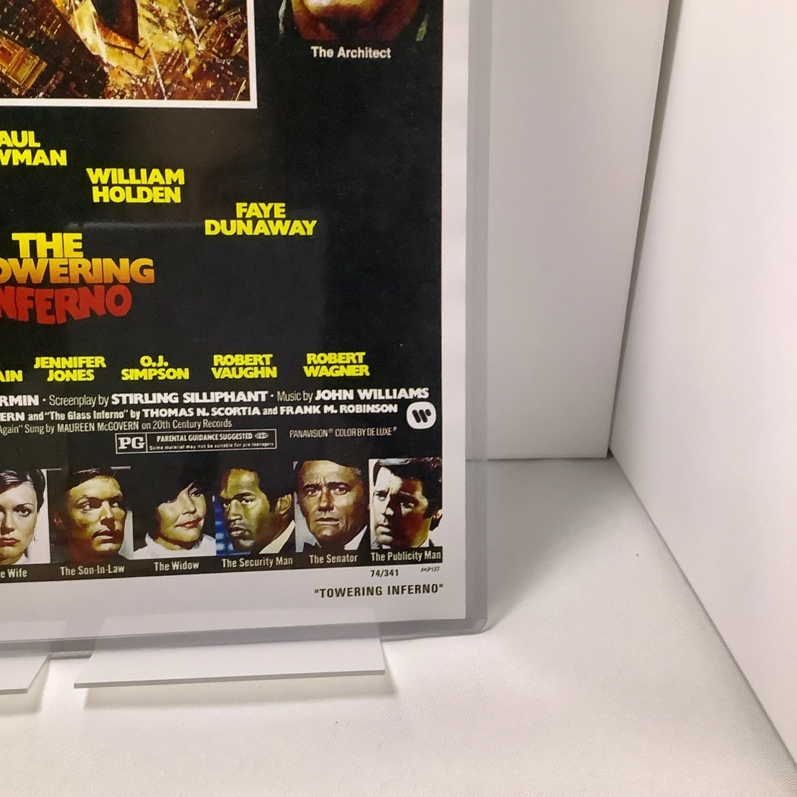 The Towering Inferno SIGNED Movie Poster 11x17 Comes With Toploader, изображение 3