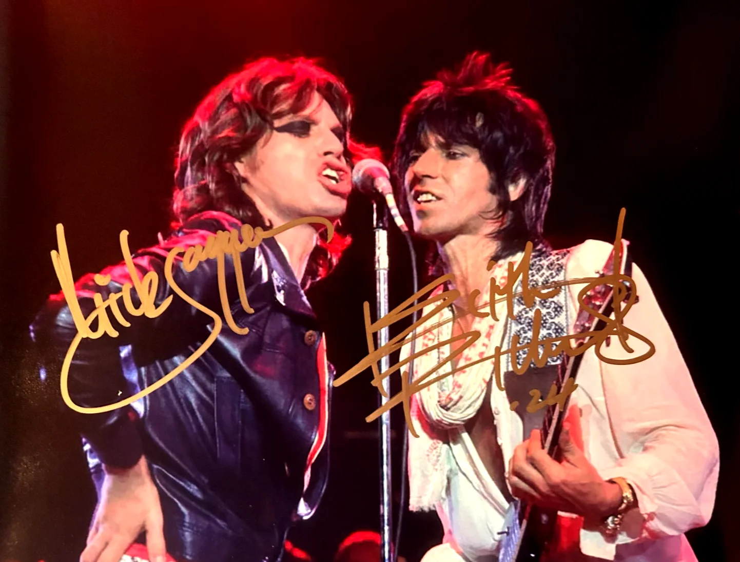 ROLLING STONES Signed (Jagger, Richards) Original 8x10 Authentic Autograph w/COA, image 5