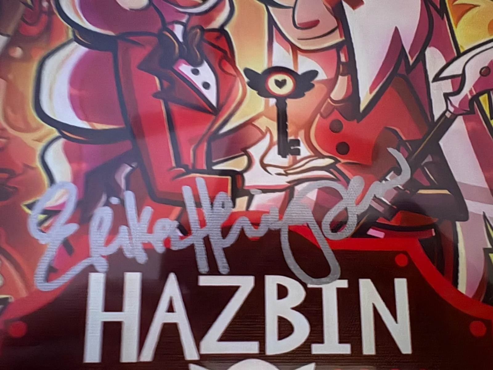 Erika Leigh Henningsen — Erika Henningsen Autographed 12x16" Hazbin Hotel Poster JSA Authenticated Hot!!!, изображение 3