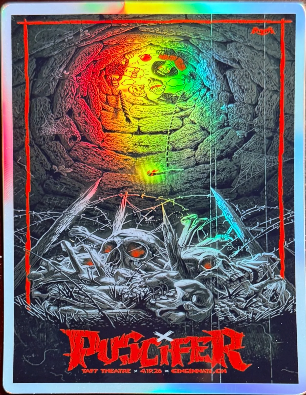 PUSCIFER CINCINNATI OHIO POSTER/STICKER APRIL 19TH 2026 NORMAL ISNT TOUR, изображение 4