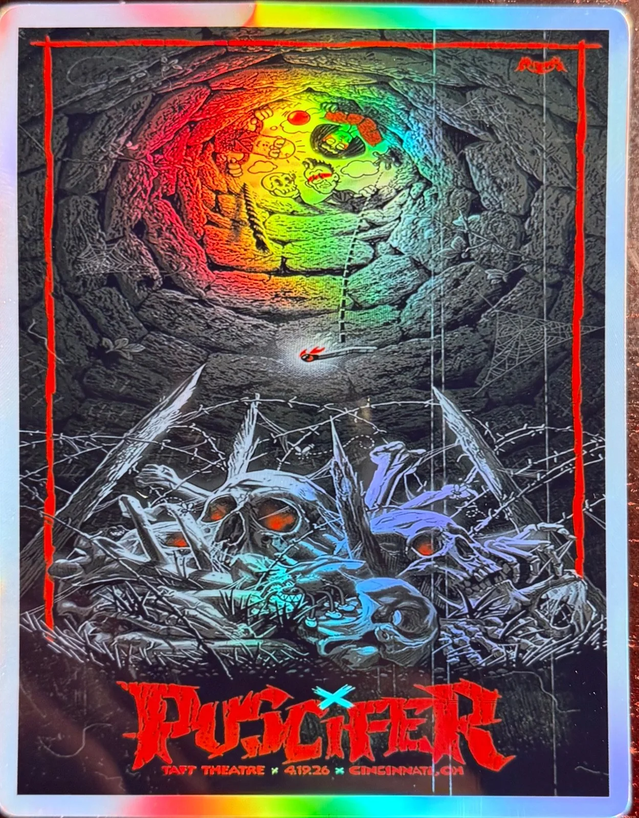 PUSCIFER CINCINNATI OHIO POSTER/STICKER APRIL 19TH 2026 NORMAL ISNT TOUR, изображение 5