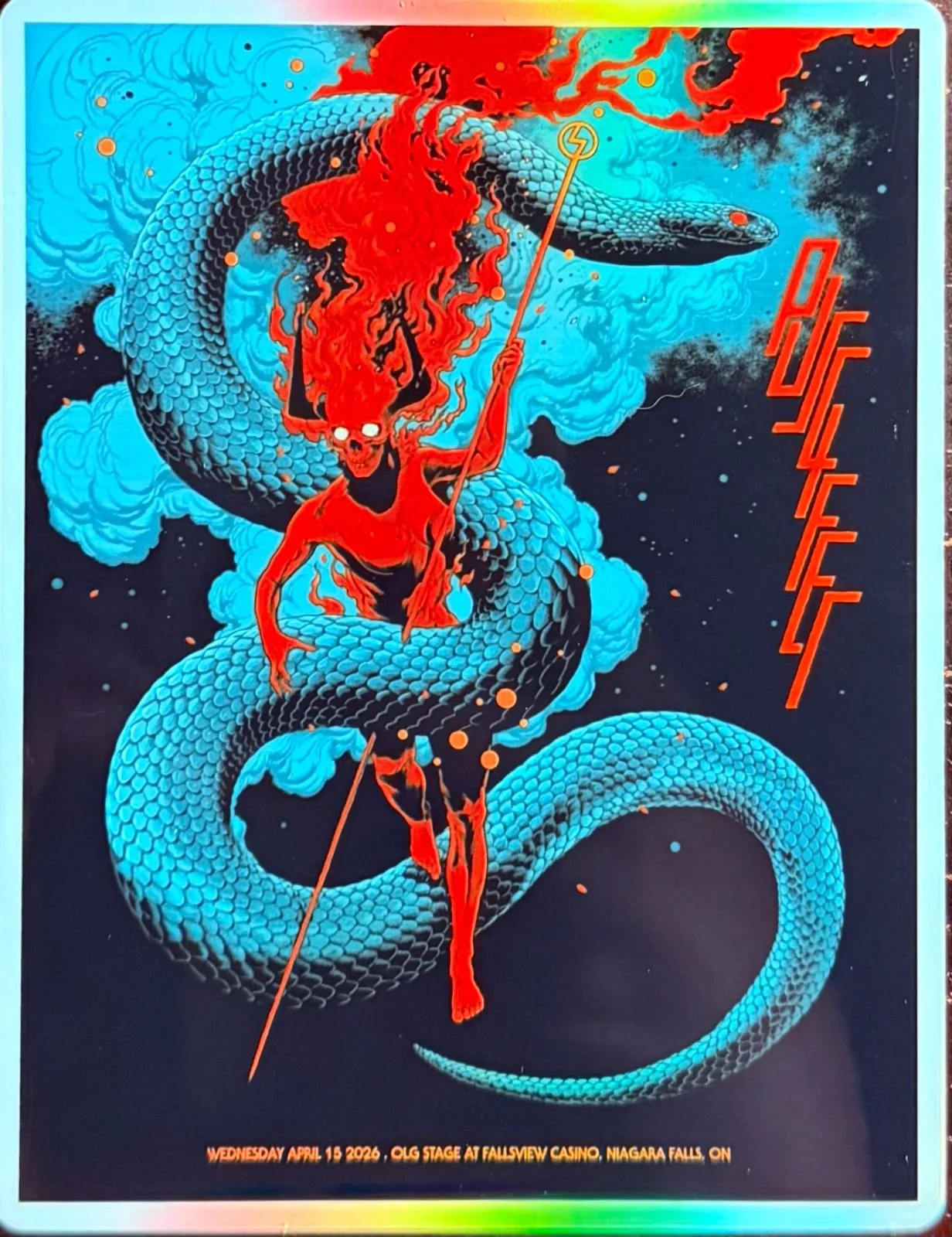 PUSCIFER NIAGARA FALLS POSTER/STICKER APRIL 15TH 2026 NORMAL ISNT TOUR, изображение 2