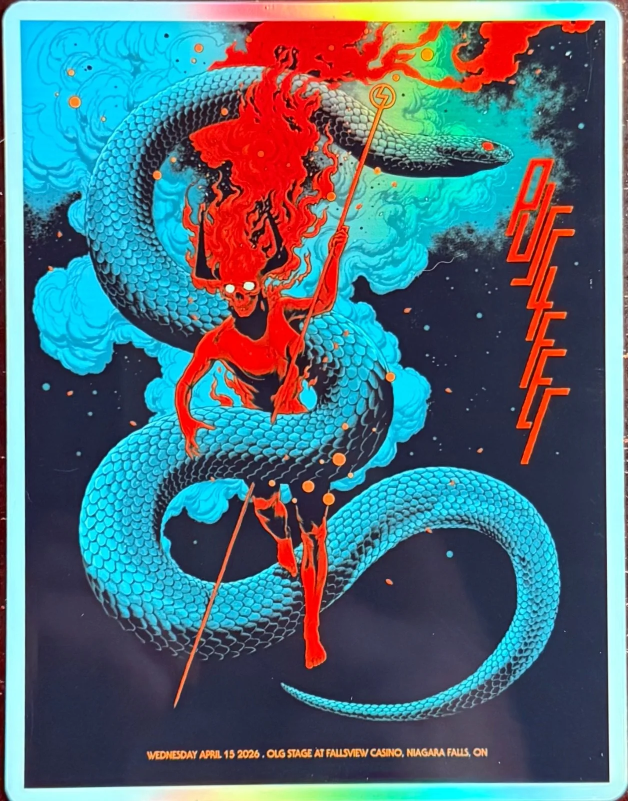 PUSCIFER NIAGARA FALLS POSTER/STICKER APRIL 15TH 2026 NORMAL ISNT TOUR, изображение 3
