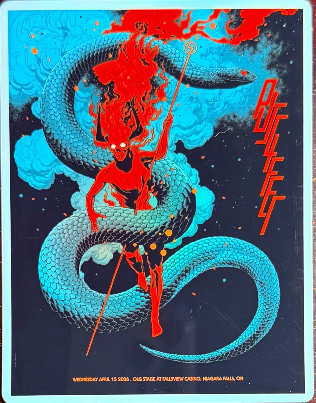 PUSCIFER NIAGARA FALLS POSTER/STICKER APRIL 15TH 2026 NORMAL ISNT TOUR, изображение 4
