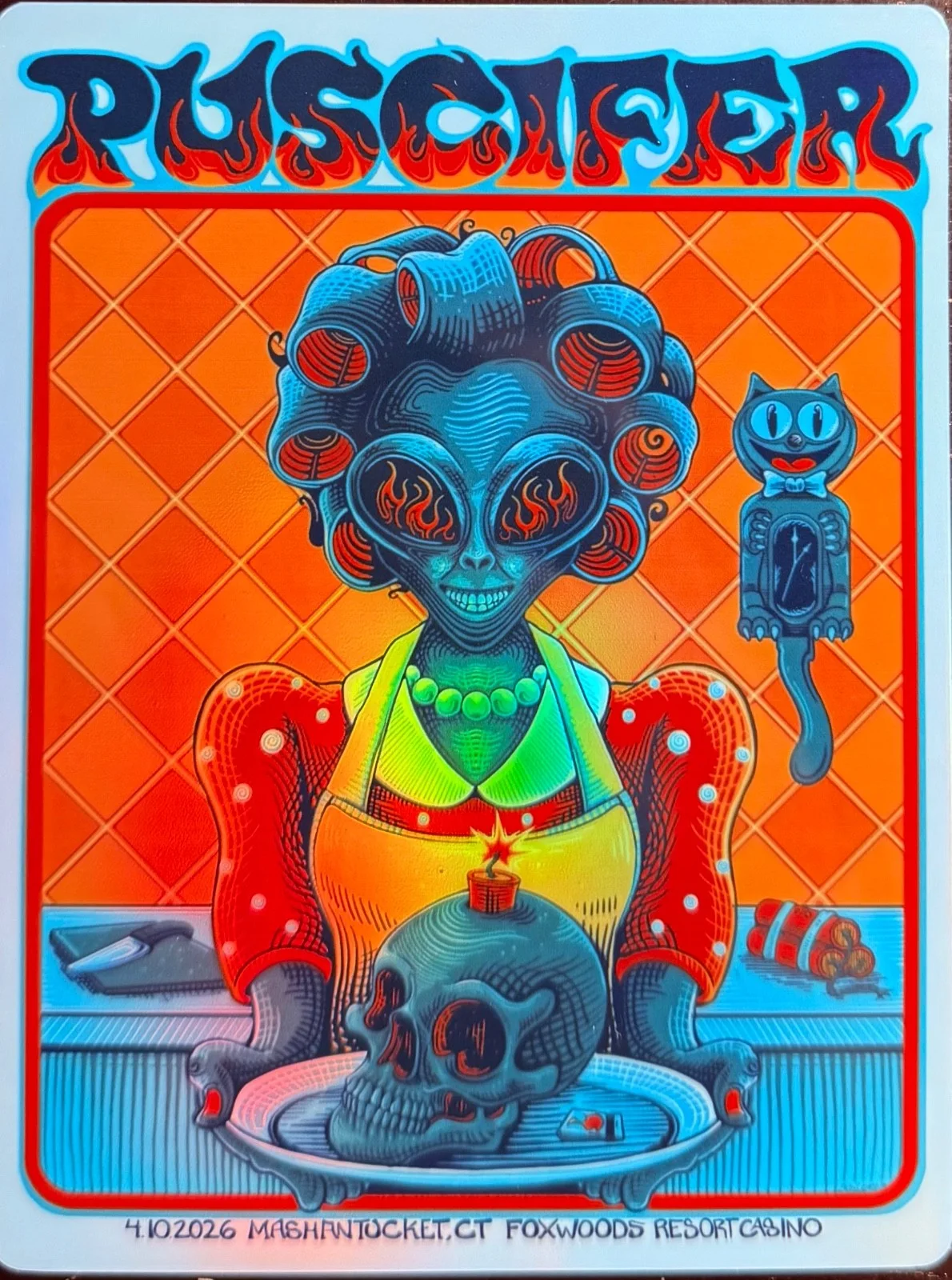 PUSCIFER MASHANTUCKET CT POSTER/STICKER APRIL 10TH 2026 NORMAL ISN’T, изображение 2