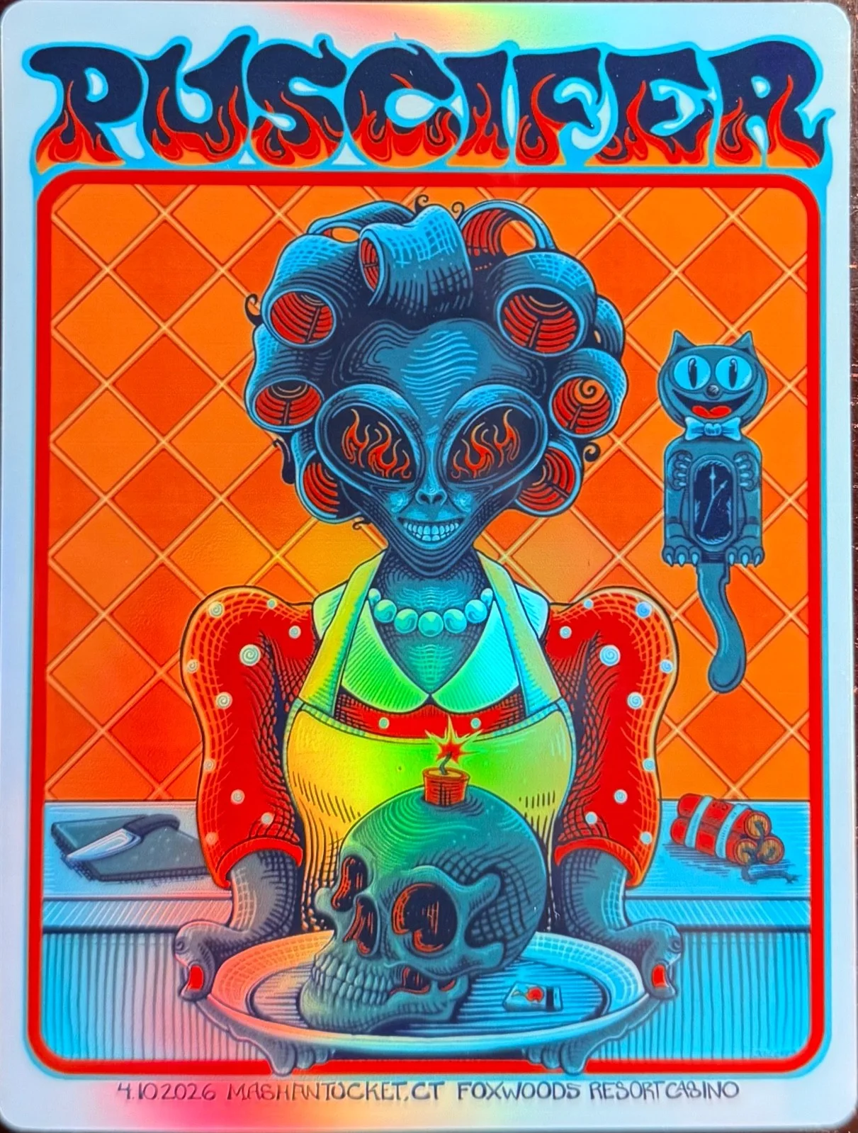 PUSCIFER MASHANTUCKET CT POSTER/STICKER APRIL 10TH 2026 NORMAL ISN’T, изображение 3