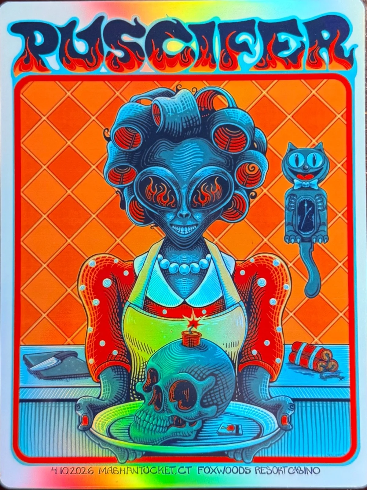 PUSCIFER MASHANTUCKET CT POSTER/STICKER APRIL 10TH 2026 NORMAL ISN’T, изображение 4