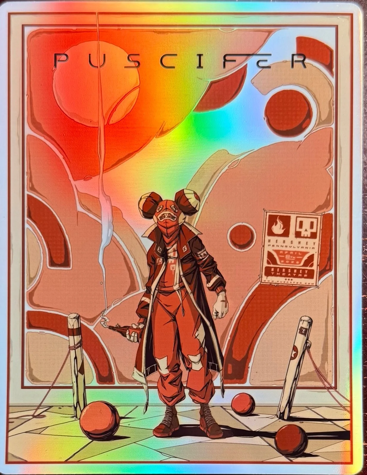 PUSCIFER HERSHEY PA POSTER/STICKER APRIL 8TH 2026 NORMAL ISN’T, изображение 2