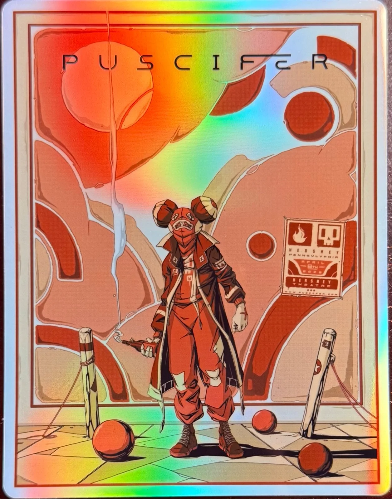 PUSCIFER HERSHEY PA POSTER/STICKER APRIL 8TH 2026 NORMAL ISN’T, изображение 3