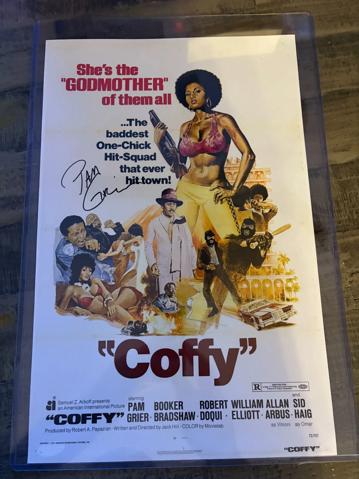 Pam Grier — Pam Grier as Coffy Autographed 11x17" Movie Poster JSA Authenticated Hot!!!