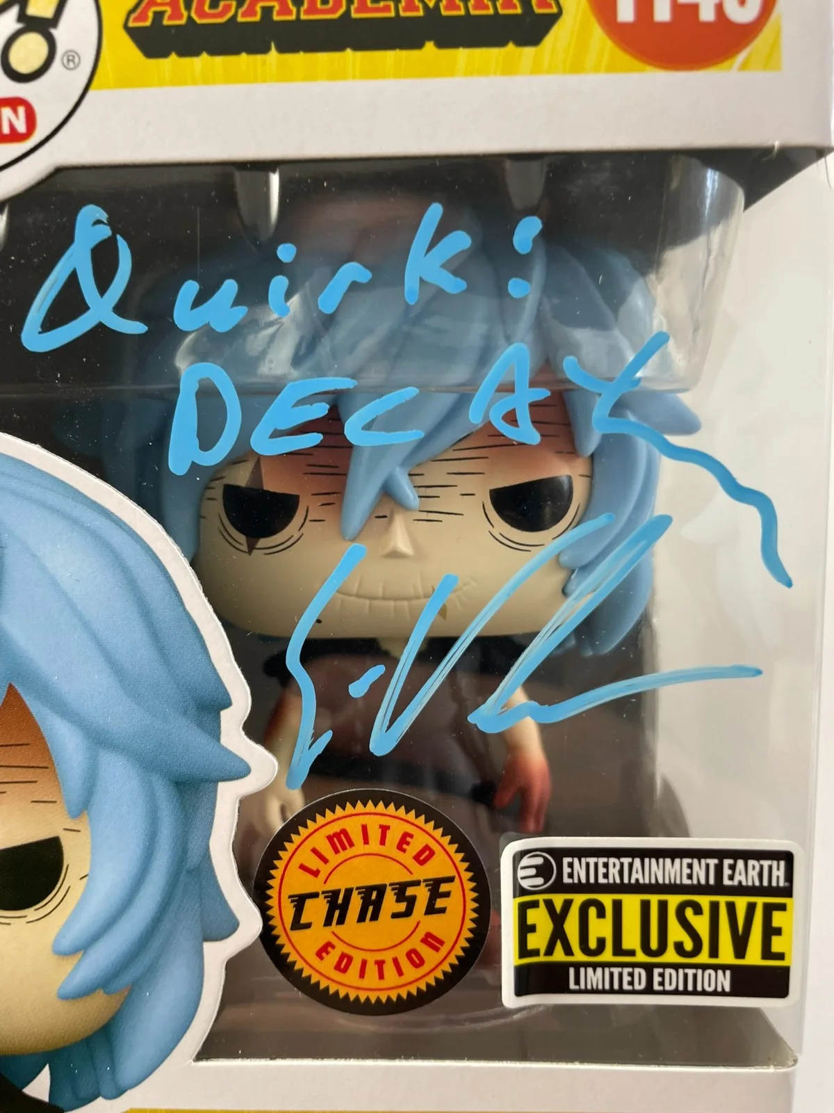 Eric Vale — Eric Vale Signed My Hero Academia Tomura Shigaraki CHASE Funko POP Vinyl JSA COA, изображение 2