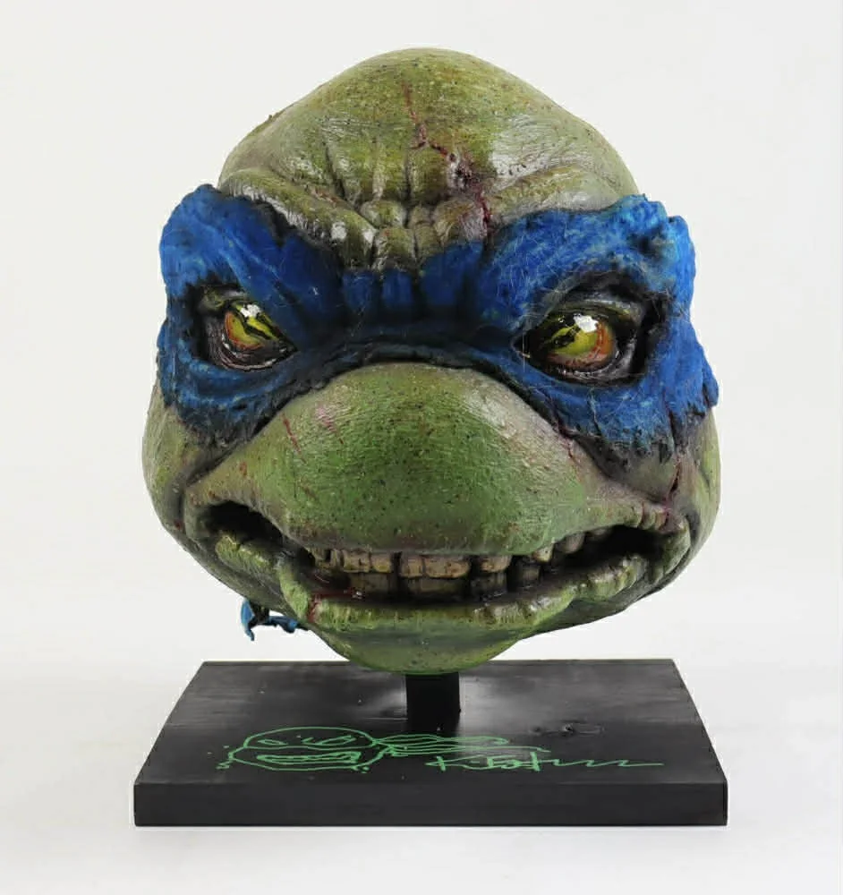 Kevin Eastman — Leonardo Head Sculpture Ninja Turtle TMNT -Kevin Eastman AUTO! 1 Of 1! 👀💥
