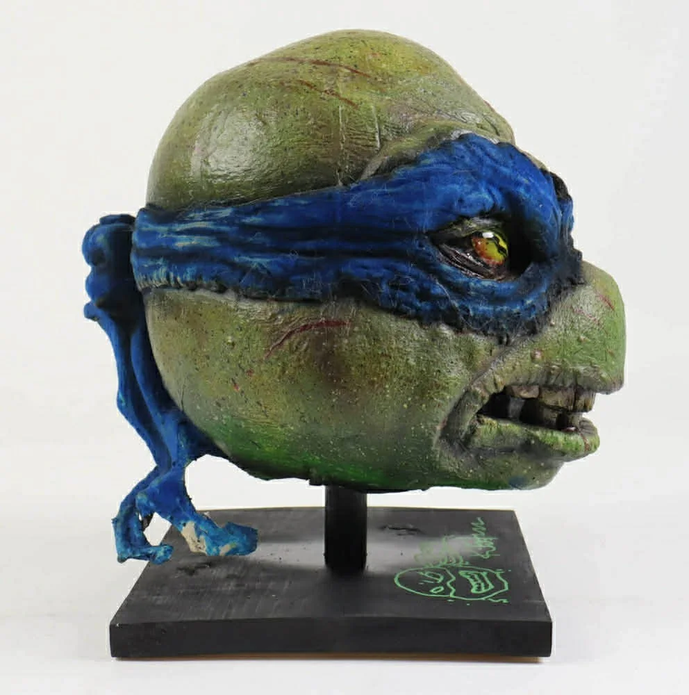 Kevin Eastman — Leonardo Head Sculpture Ninja Turtle TMNT -Kevin Eastman AUTO! 1 Of 1! 👀💥, image 4