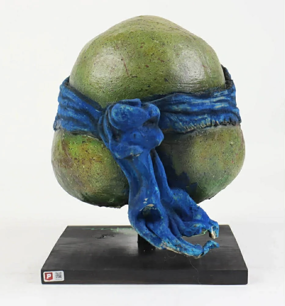 Kevin Eastman — Leonardo Head Sculpture Ninja Turtle TMNT -Kevin Eastman AUTO! 1 Of 1! 👀💥, image 5