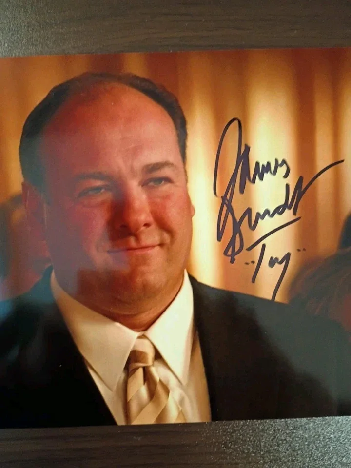 James Gandolfini — James Gandolfini Sopranos Signed 8x10 COA W/Matching Numbered Sticker, image 2