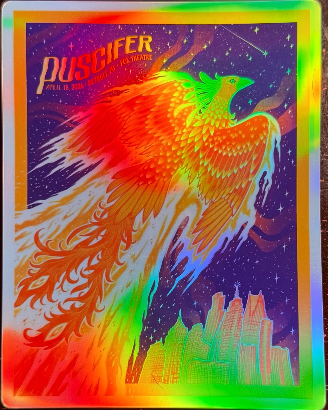 PUSCIFER DETROIT MICHIGAN POSTER/STICKER APRIL 18TH 2026 NORMAL ISNT TOUR, image 4