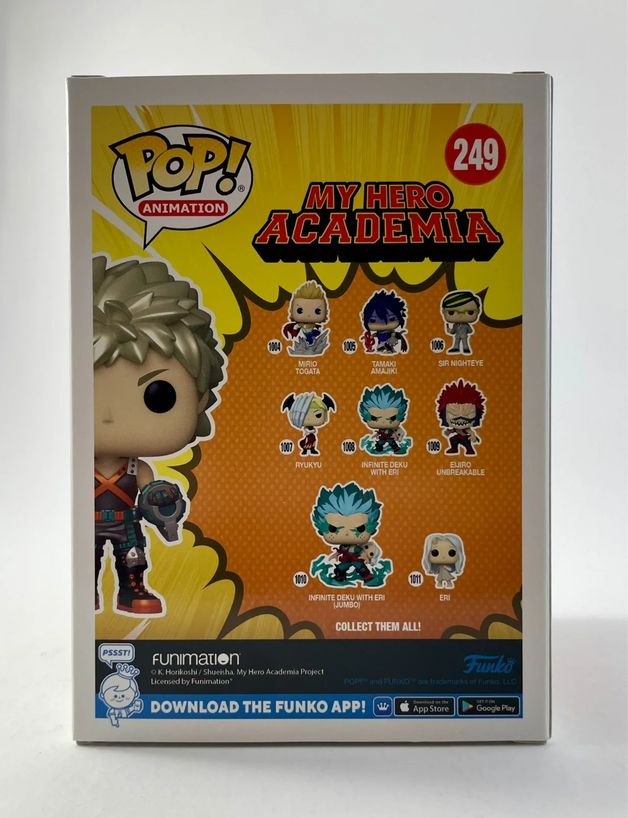 Clifford Chapin — Clifford Chapin Signed My Hero Academia Katsuki Bakugo Funko POP! Vinyl JSA COA, изображение 5