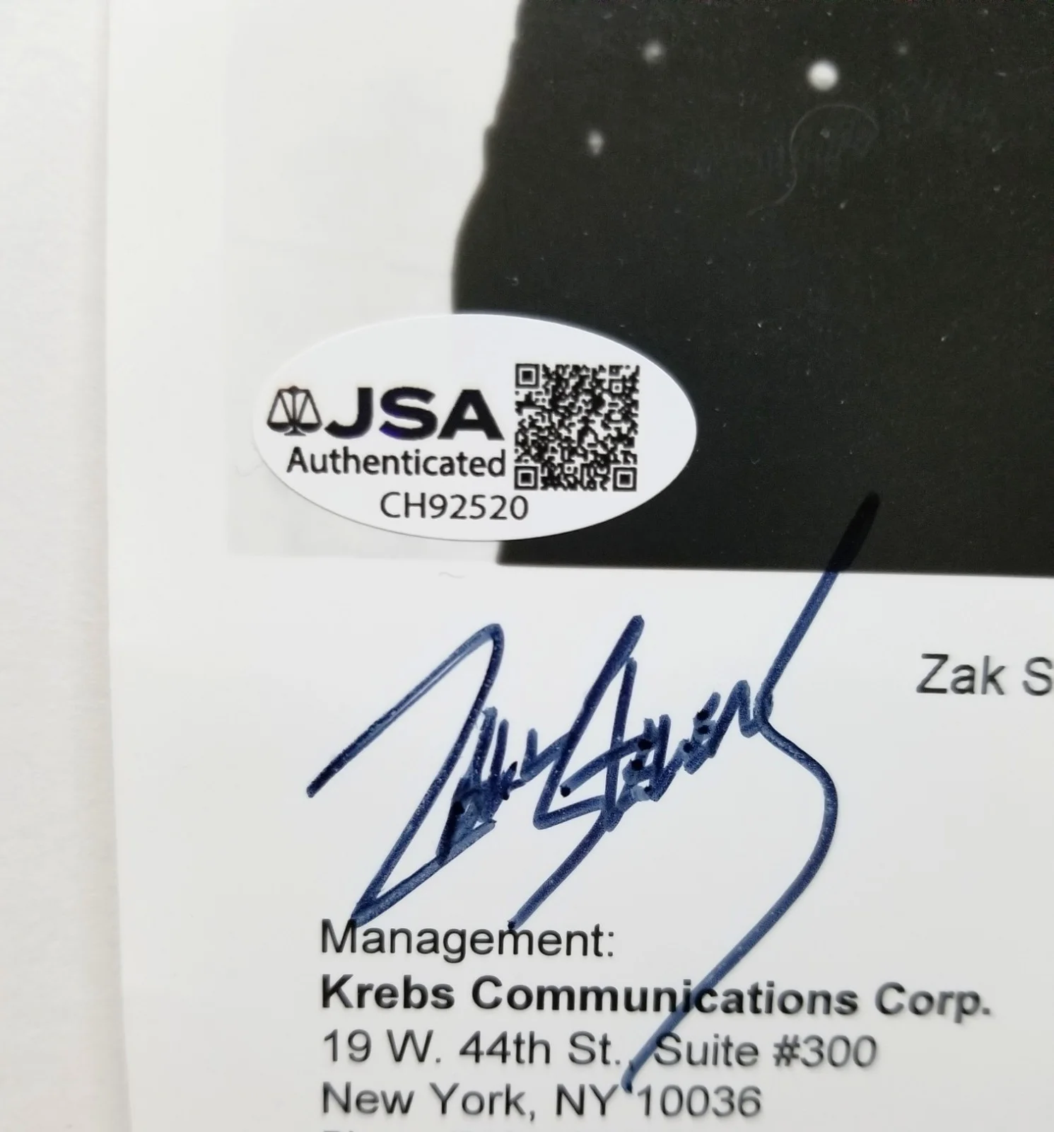Savatage full band hand SIGNED Wake of Magellan Promo Photo JSA COA + 2 sig pics, изображение 2
