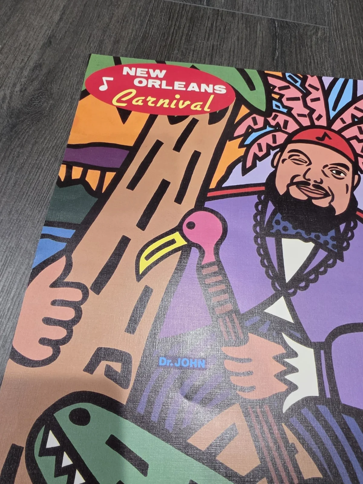 Vtg 1987 Japan Gumbo Ya-Ya Jazz Fest DR JOHN NEW ORLEANS POSTER Neville Brothers, изображение 2