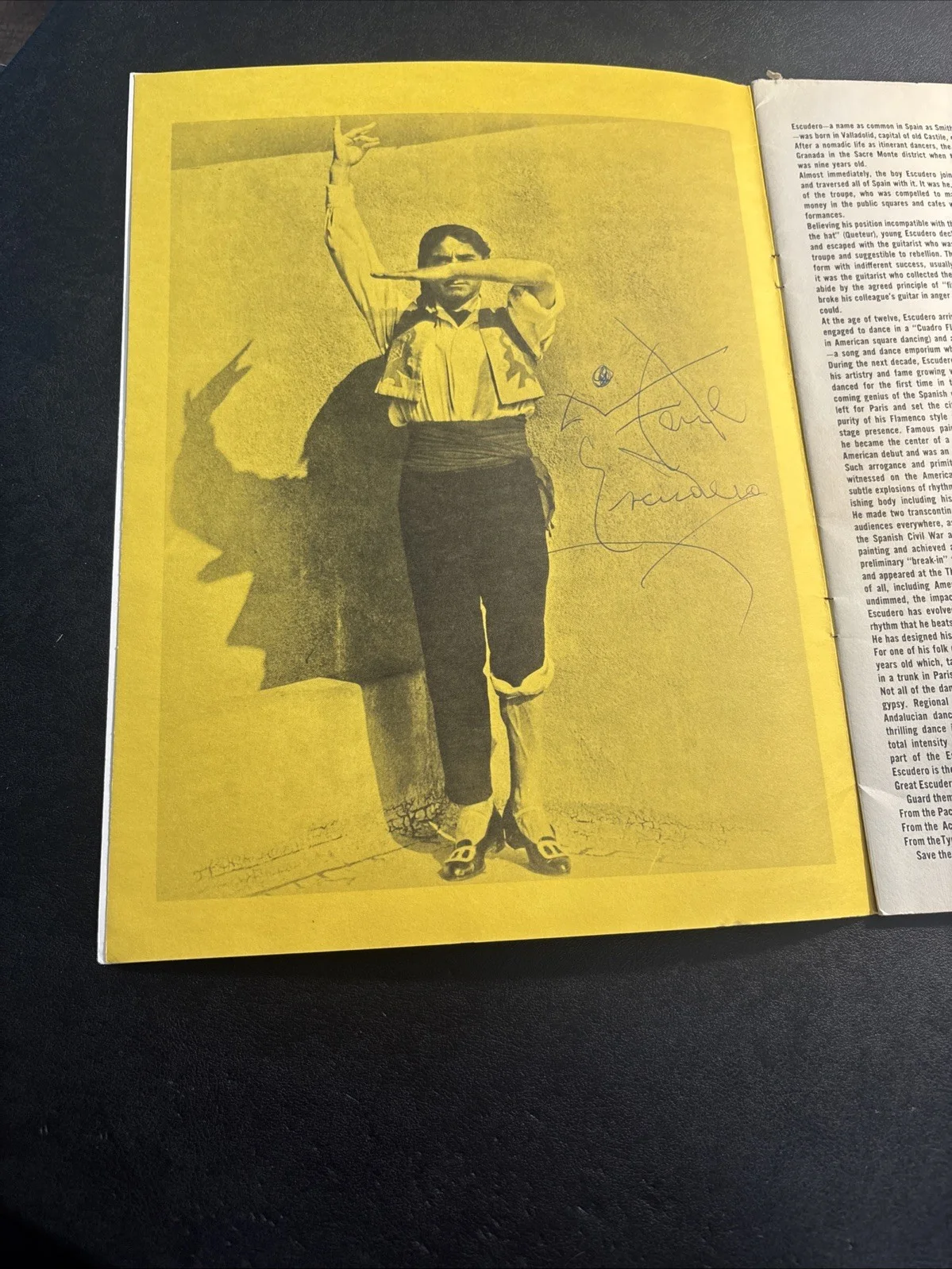 Vintage Vicente Escudero Spanish Ballet Signed Program Multi Autograph, image 2