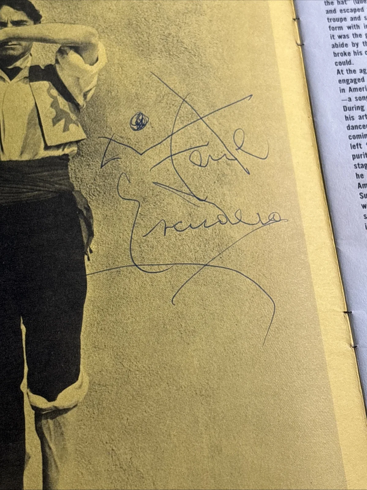 Vintage Vicente Escudero Spanish Ballet Signed Program Multi Autograph, image 3