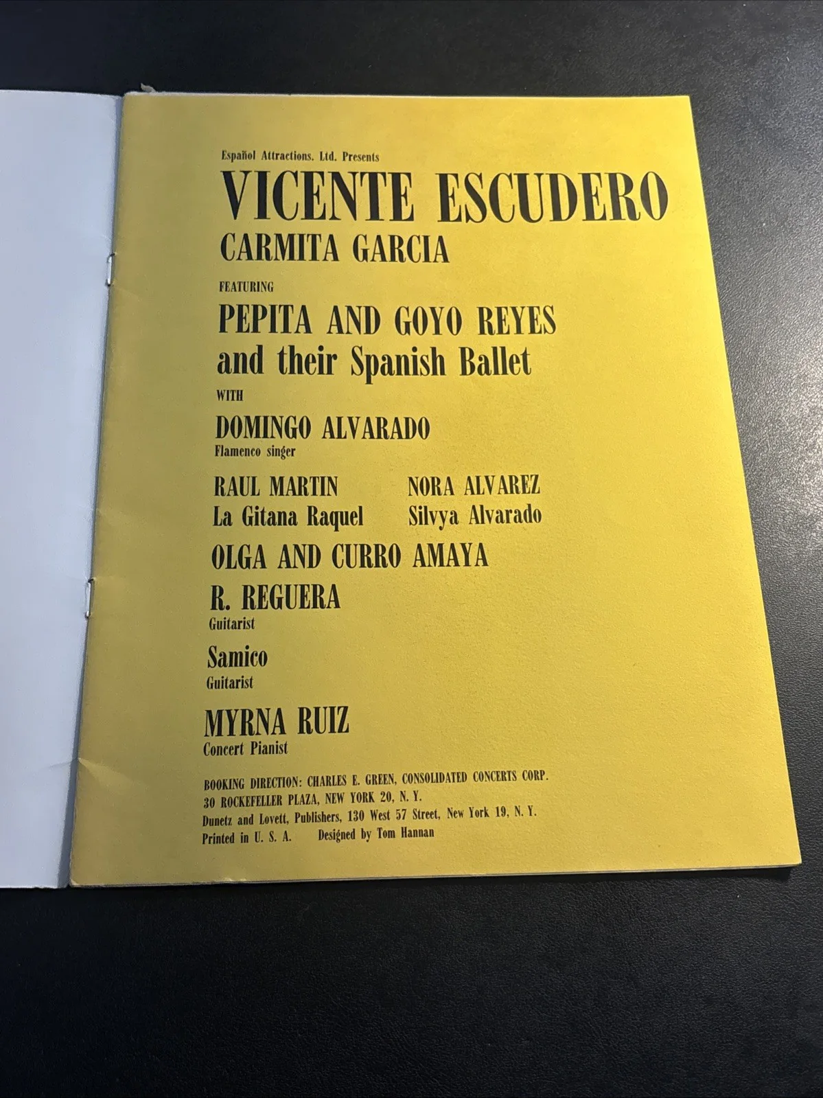 Vintage Vicente Escudero Spanish Ballet Signed Program Multi Autograph, image 4