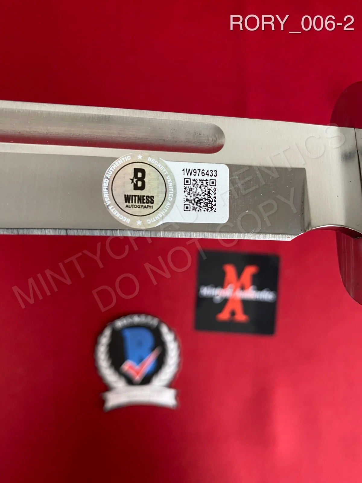 Rory Culkin — Rory Culkin autographed signed real Buck 120 Knife Scream Beckett Charlie, image 2