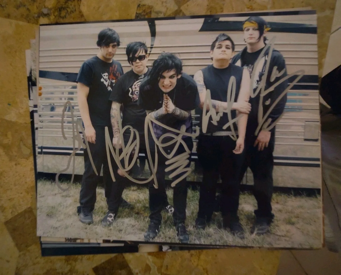 Aiden Band Signed 8x10 Photo Metal Band William Control, изображение 2