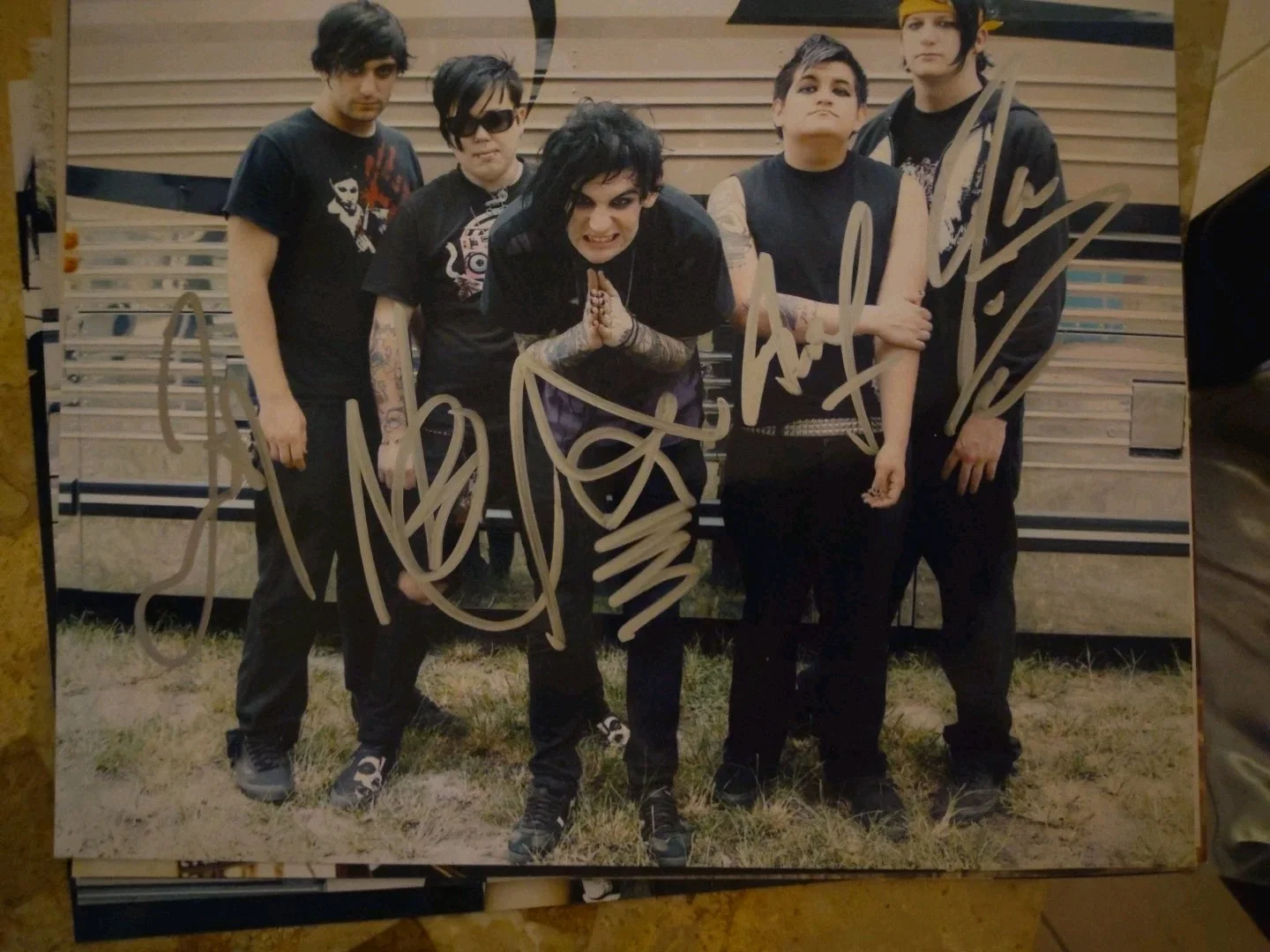 Aiden Band Signed 8x10 Photo Metal Band William Control, изображение 4