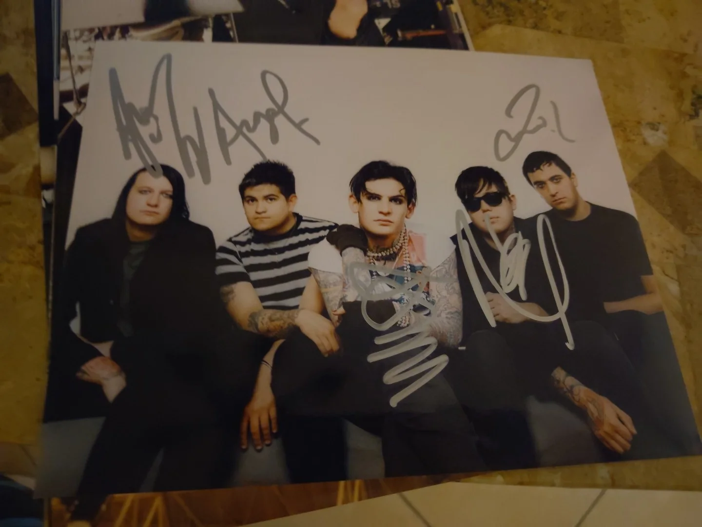 Aiden Band Signed 8x10 Photo Metal Band William Control, изображение 2