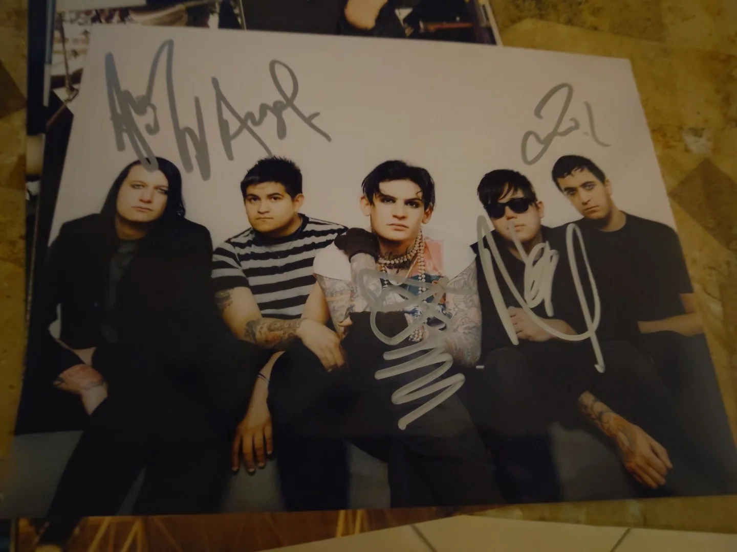 Aiden Band Signed 8x10 Photo Metal Band William Control, изображение 3