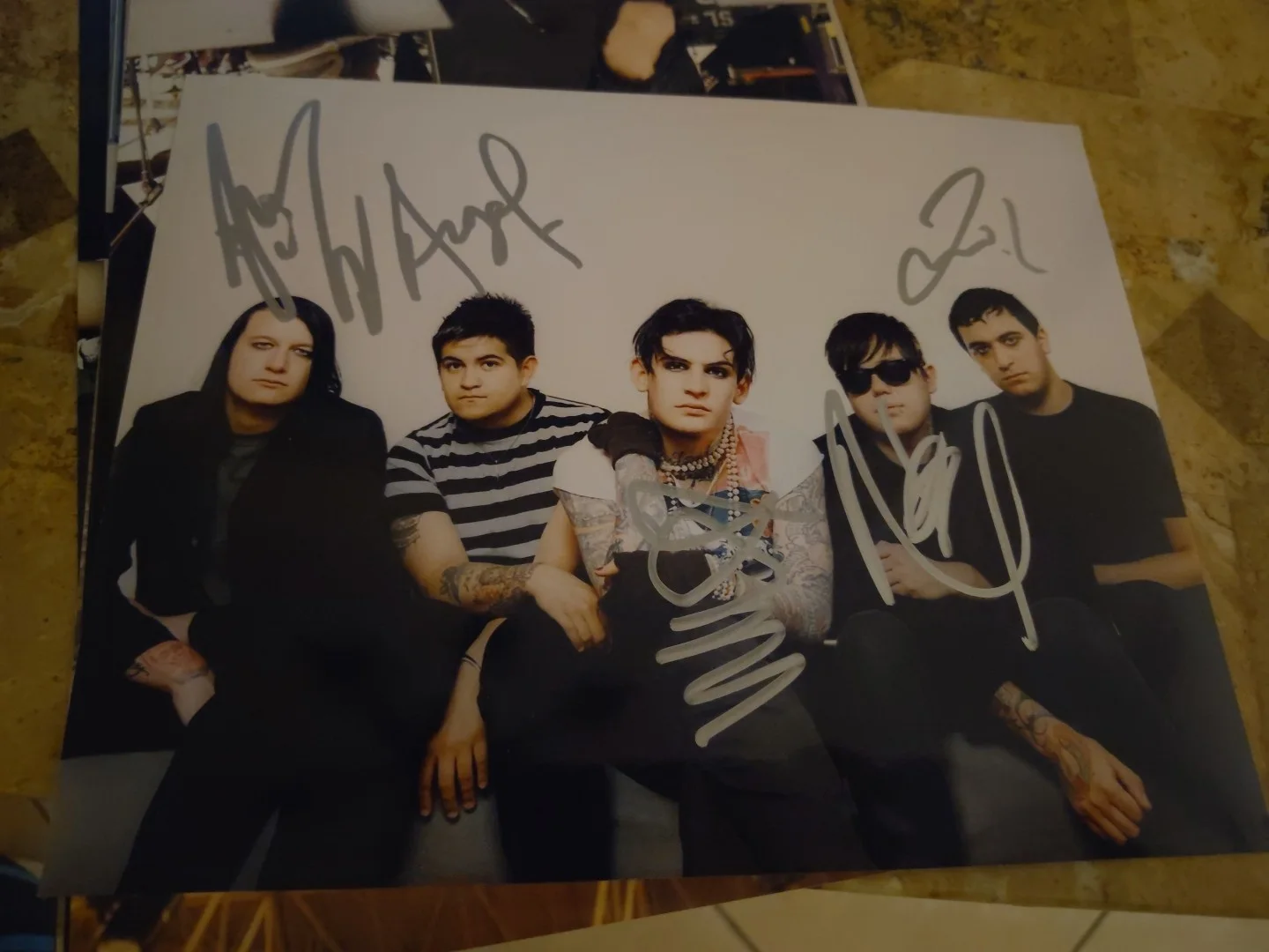 Aiden Band Signed 8x10 Photo Metal Band William Control, изображение 4