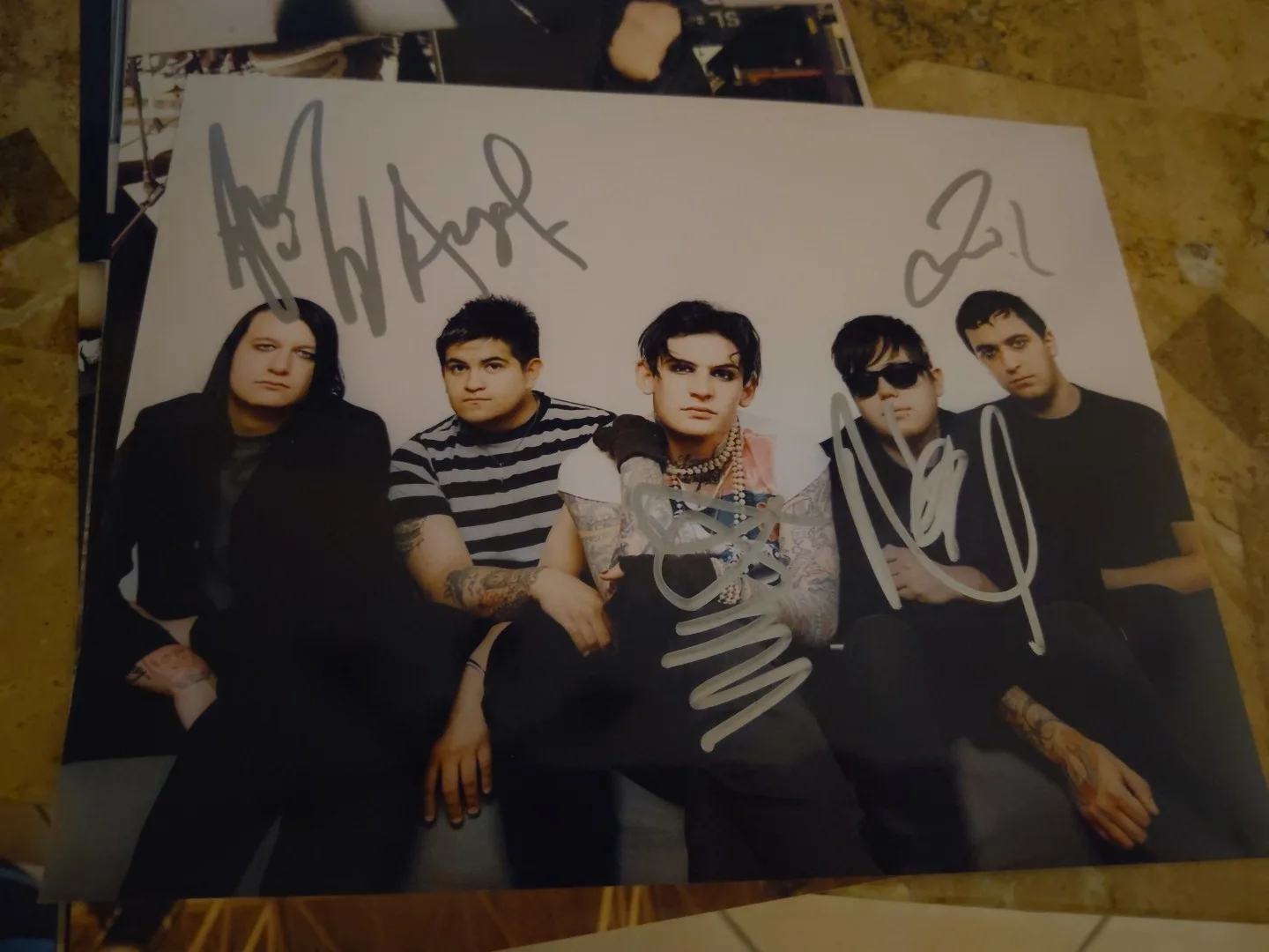 Aiden Band Signed 8x10 Photo Metal Band William Control, изображение 5