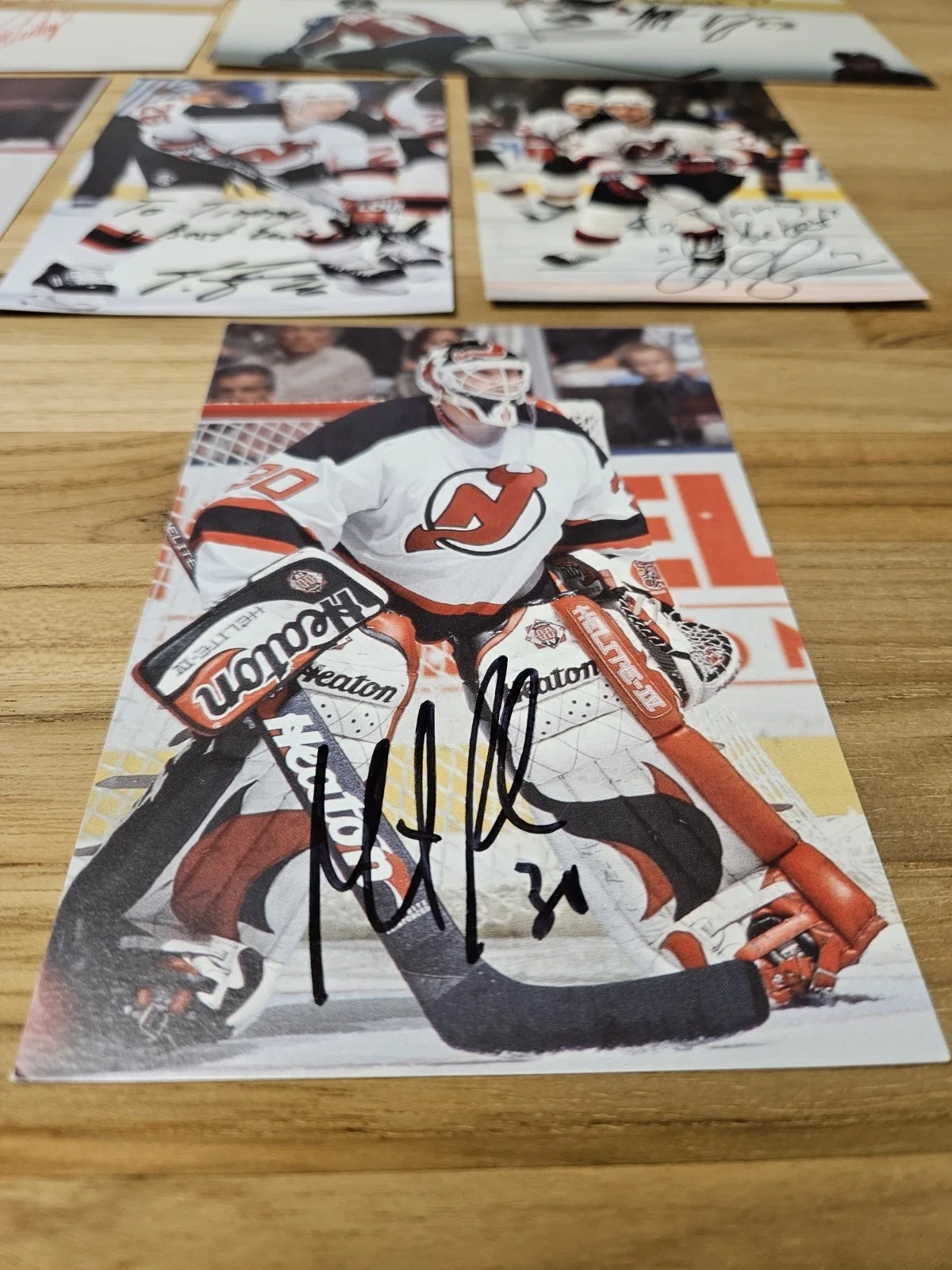 Niedermayer, Elias, Gomez, Sykora, Pandolfo, Brodeur — NJ Devils Autographed Photo Lot Niedermayer Elias Gomez Sykora Pandolfo Brodeur, изображение 4