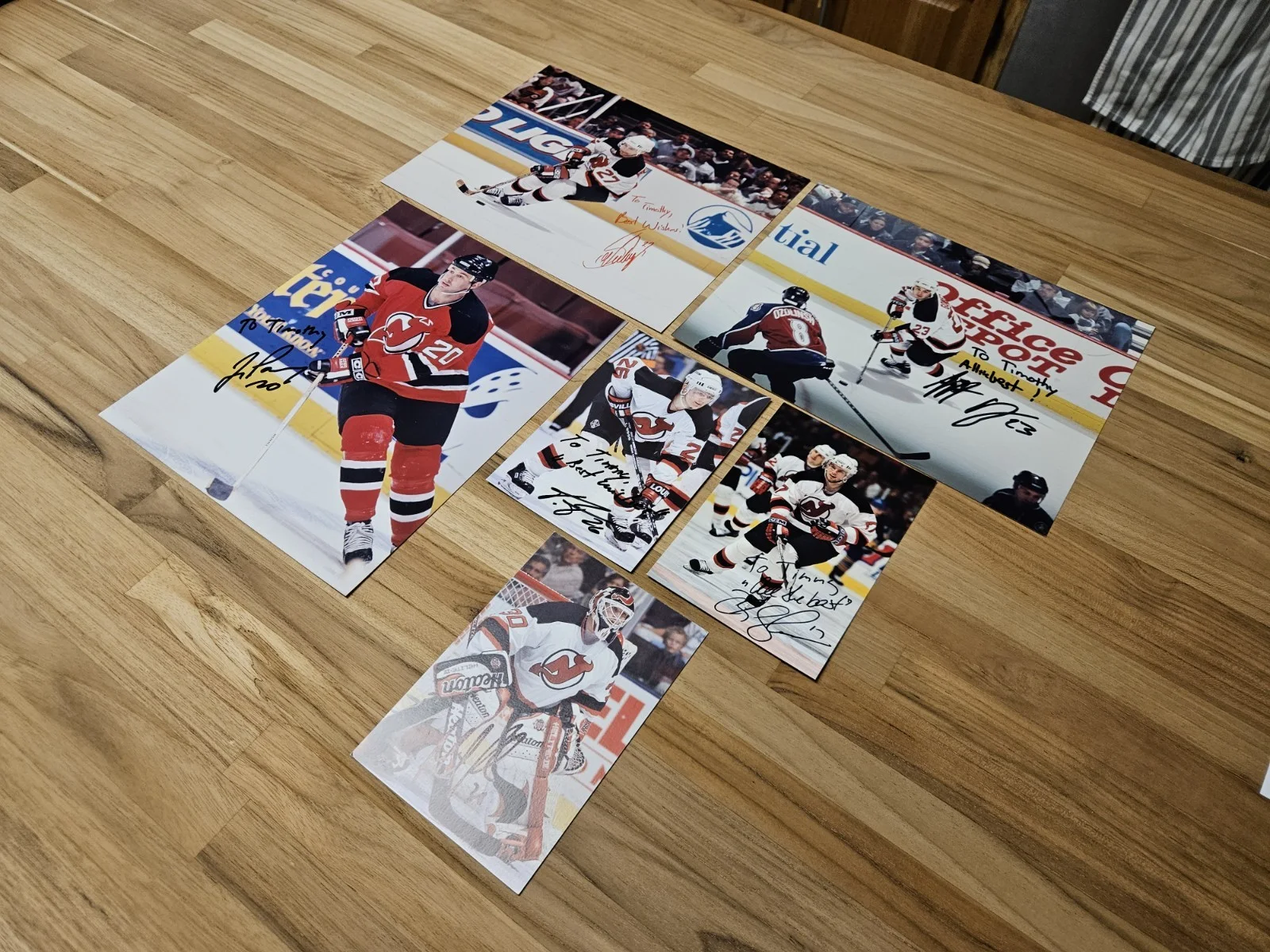 Niedermayer, Elias, Gomez, Sykora, Pandolfo, Brodeur — NJ Devils Autographed Photo Lot Niedermayer Elias Gomez Sykora Pandolfo Brodeur, изображение 5