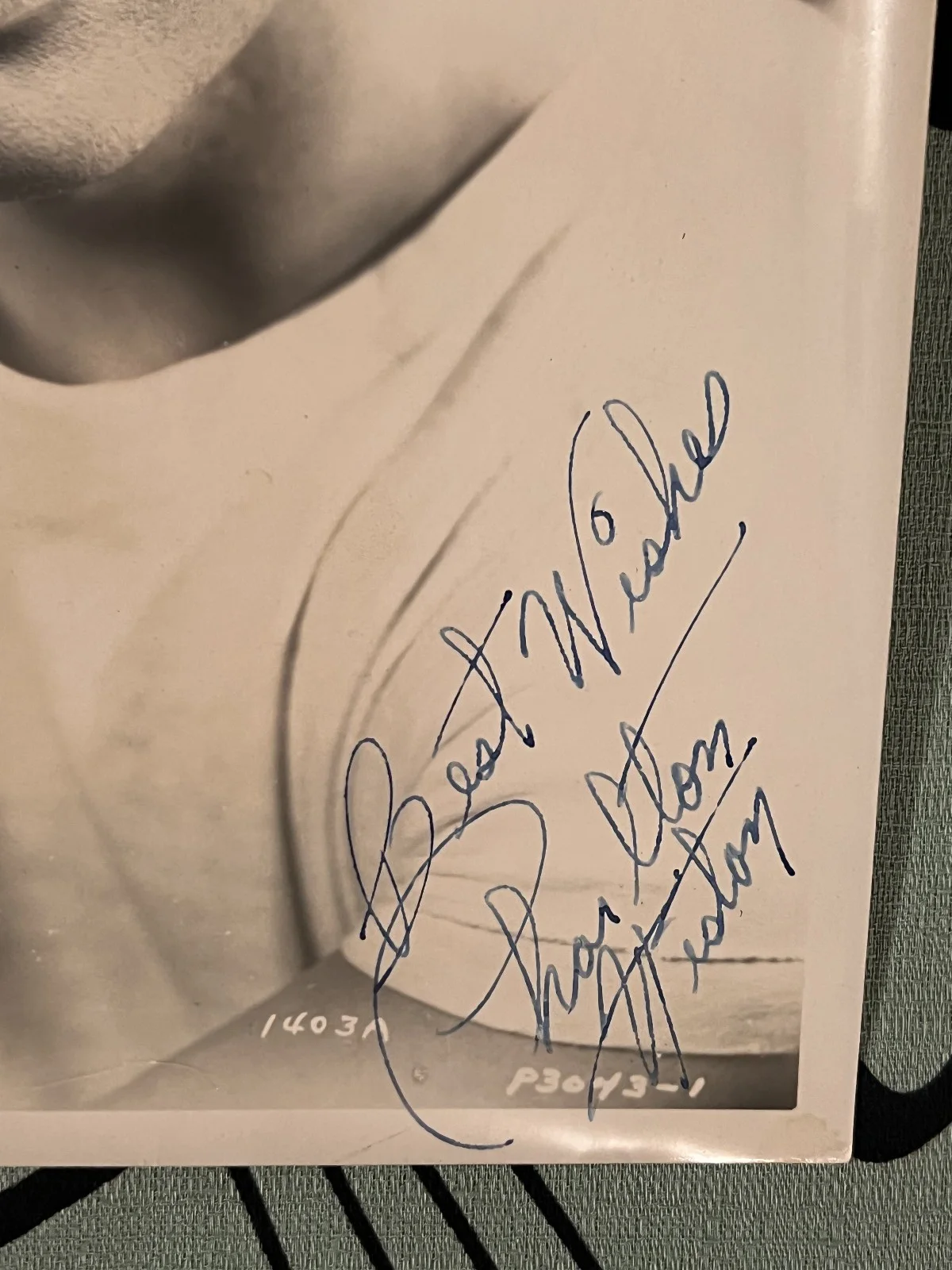 Charlton Heston — CHARLTON HESTON HEADSHOT PHOTO WITH AUTOGRAPH OMEGA MAN PLANET OF THE APES 1950s, изображение 2