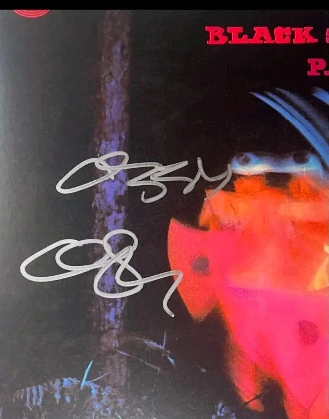 OZZY OSBOURNE AUTOGRAPHED SIGNED BLACK SABBATH PARANOID VINYL, image 3