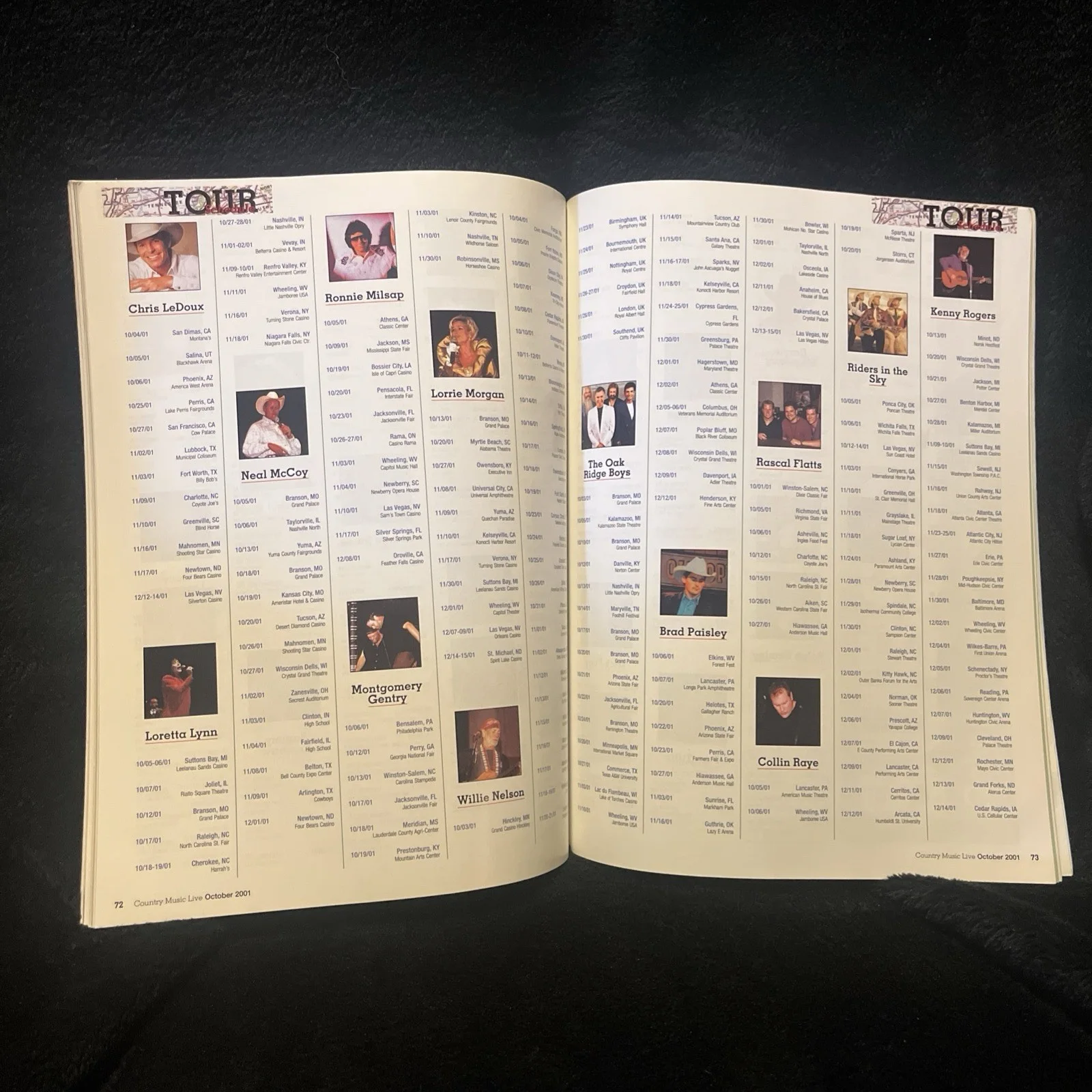 Country Music Live Magazine Fall 2001 Toby Keith Special Fan Fair Issue Conway, image 3