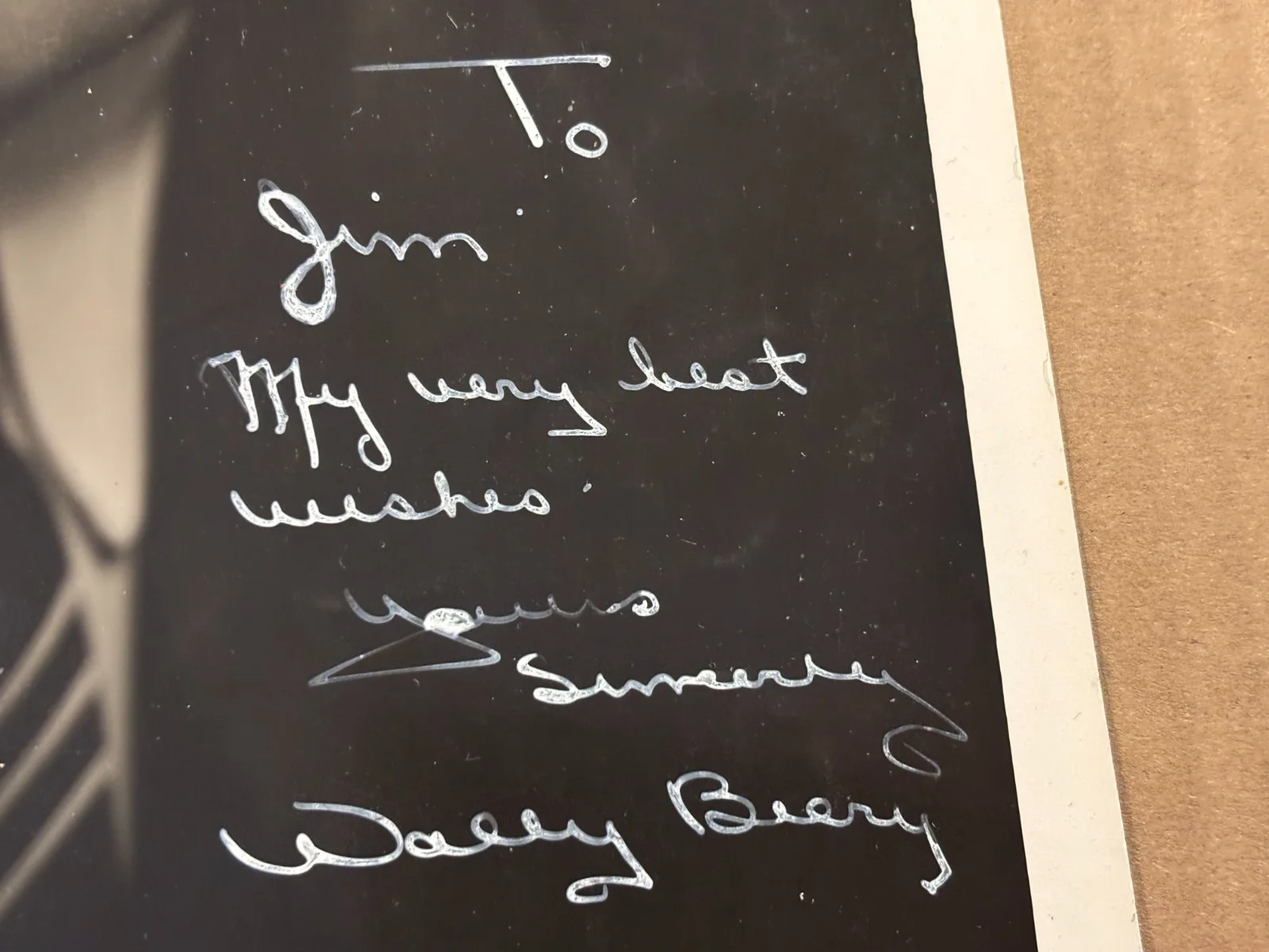 Wallace Beery Very Rare Very Early Autographed Oversize 10/13 Photo 30s Hurrell, изображение 5