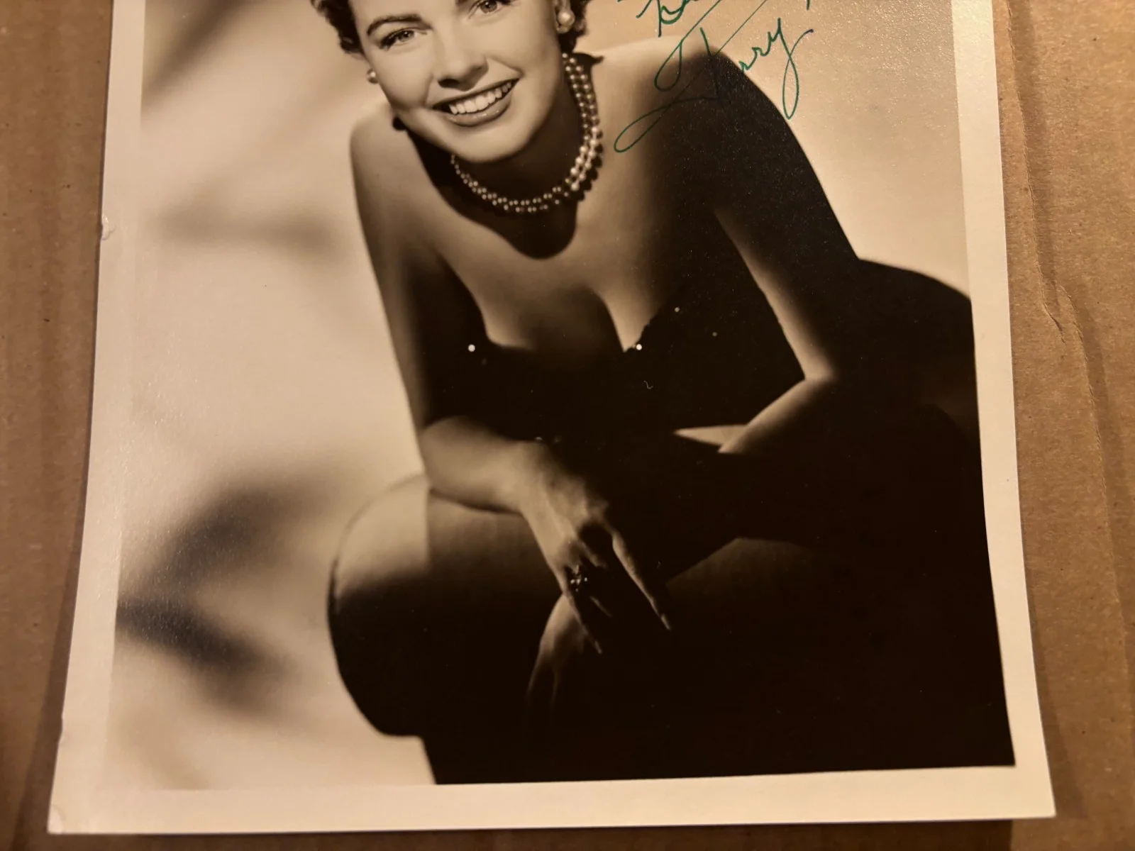 Terry Moore Great Rare Very Early Autographed 8/10 Photo 50s Mighty Joe Young, изображение 3