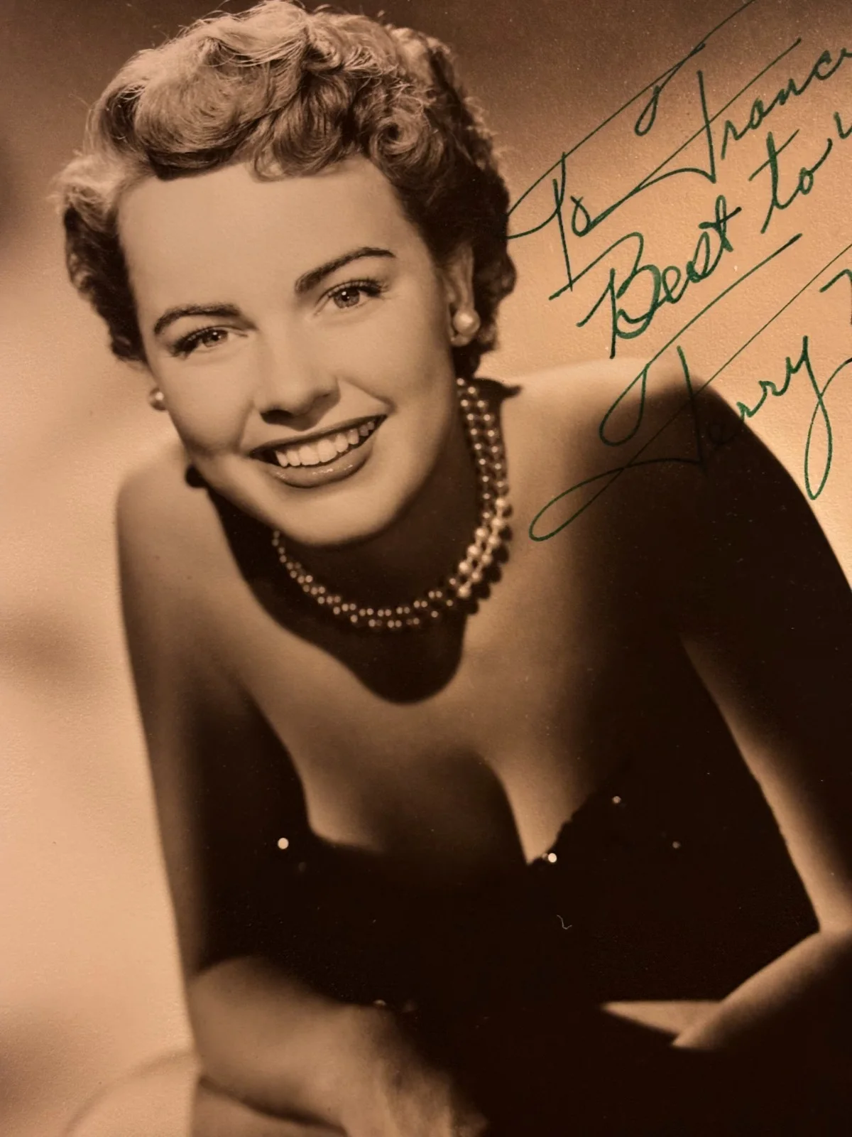 Terry Moore Great Rare Very Early Autographed 8/10 Photo 50s Mighty Joe Young, изображение 4