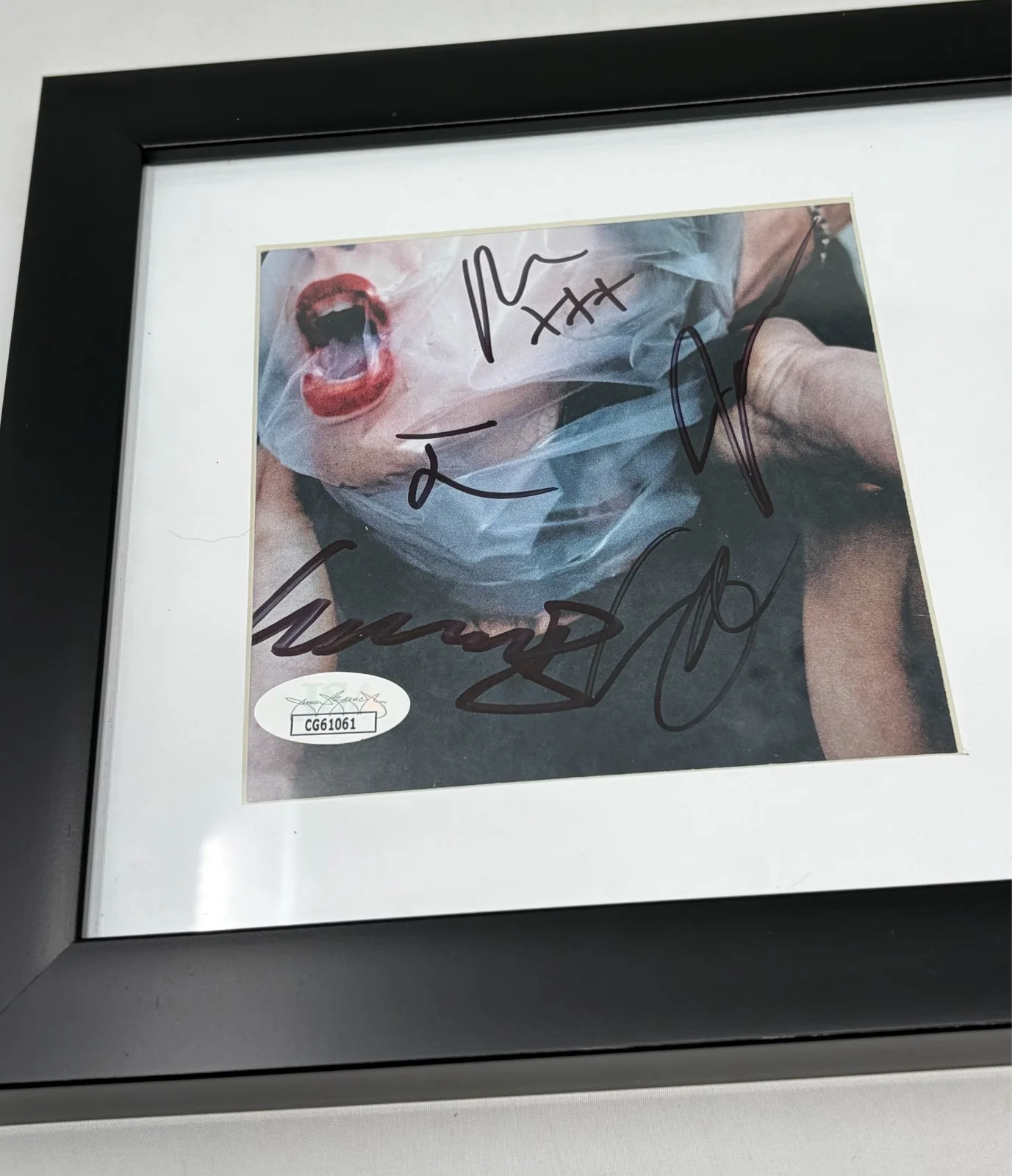 Dying Wish signed Flesh Stays Together Framed CD Cover JSA COA, image 2
