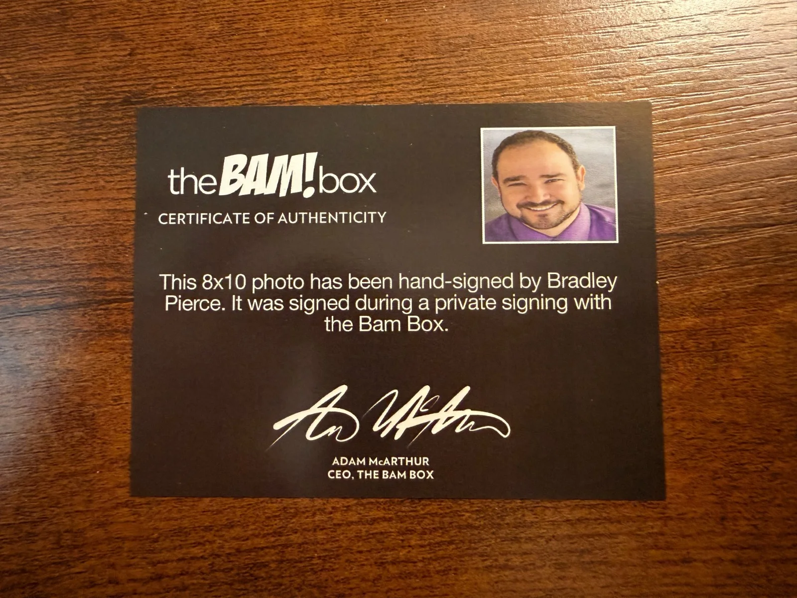 Bradley Pierce — Bam Box Jumanji Bradley Pierce "Peter" Autographed Signed 8x10 Photo COA, изображение 2
