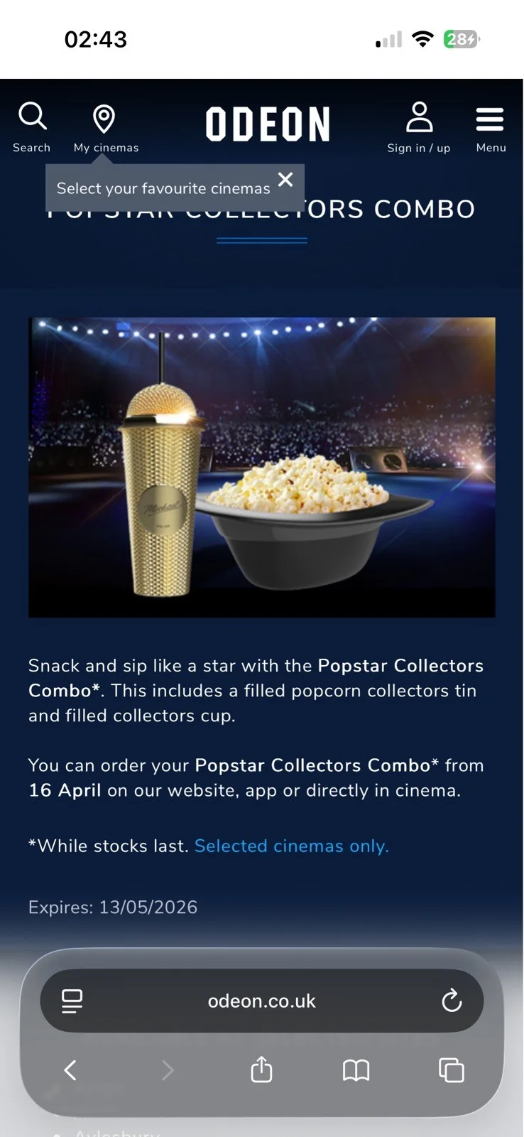 Michael Jackson (2026) Movie Fedora Hat Popcorn Bucket and Gold Cup Thumbler Set, изображение 2