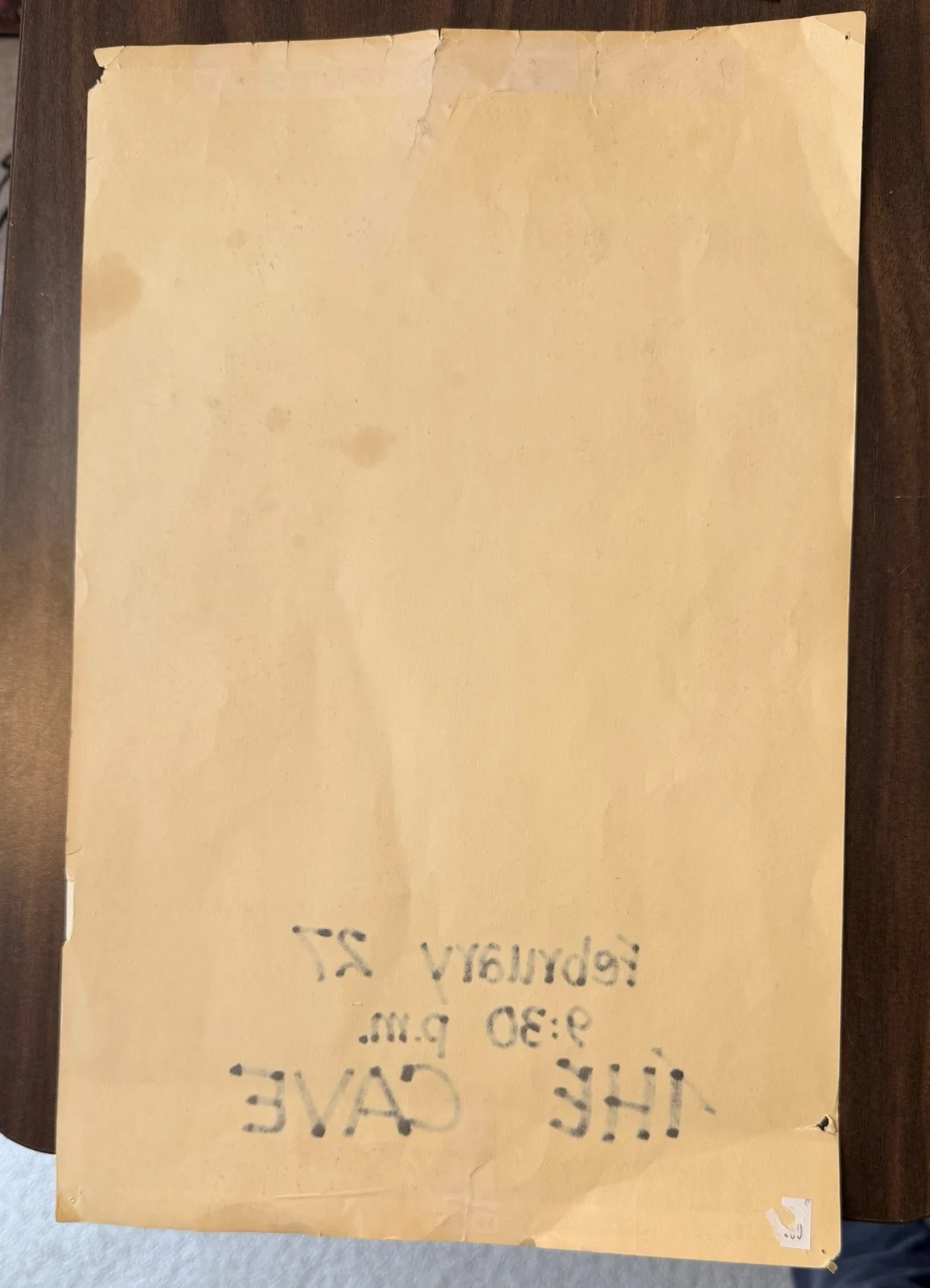 Chapel Hill NC Music Scene, Dave Olney Concert Poster, The Cave, 1980s, изображение 2