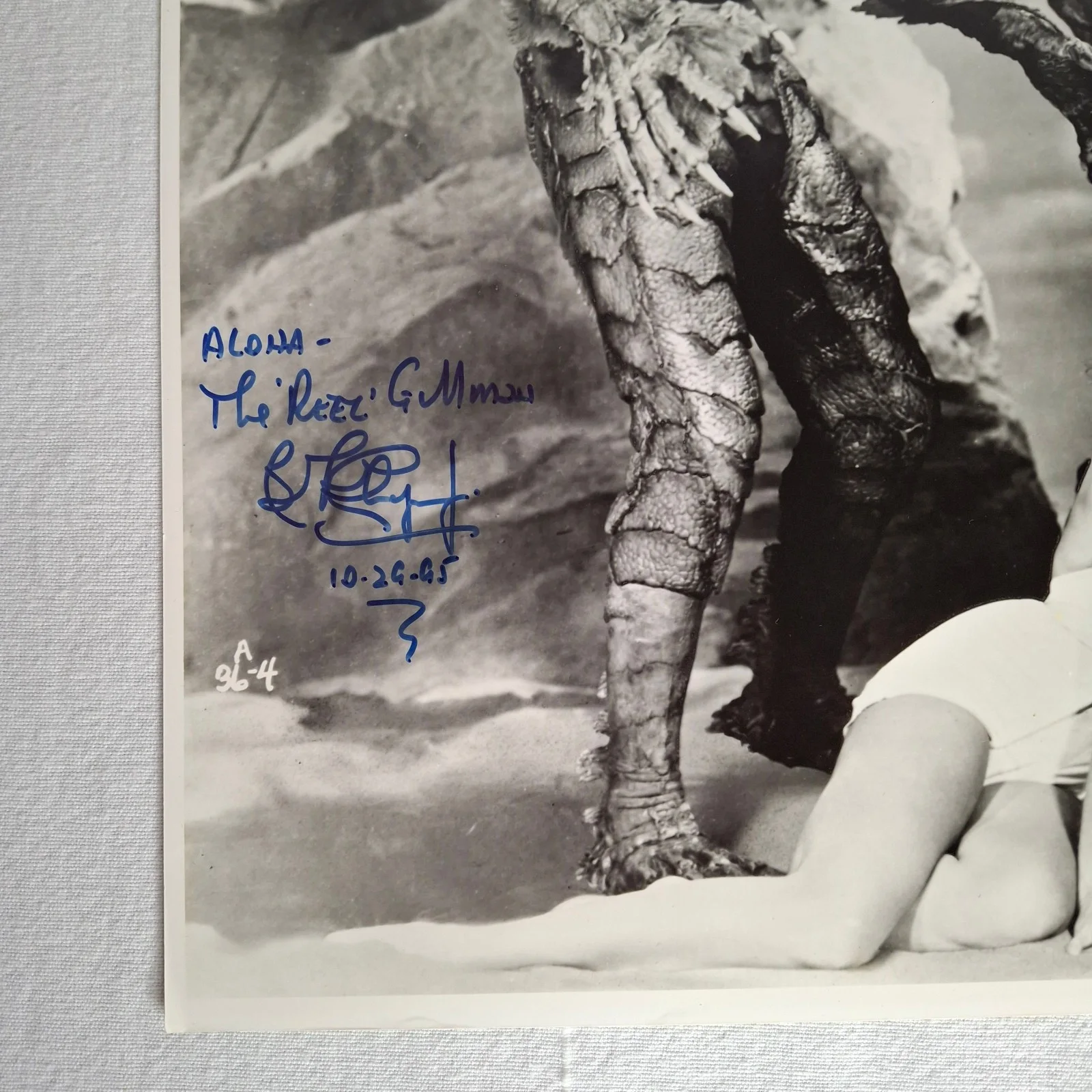 Ricou Browning, Ben Chapman, Julie Adams — Creature From The Black Lagoon 11X14 Browning Adams & Chapman Signed Photo w/COA, изображение 3