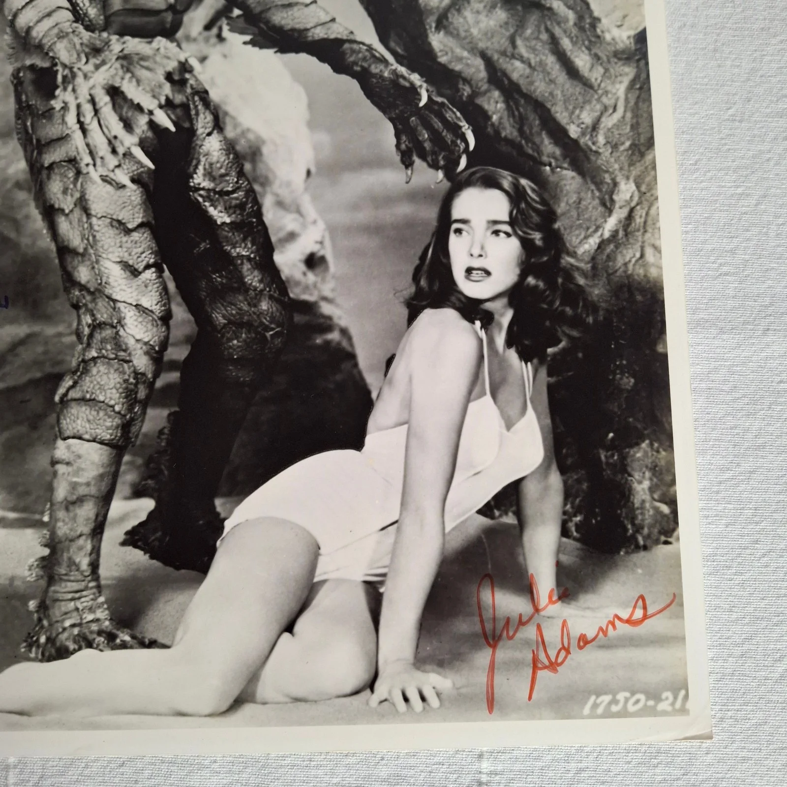 Ricou Browning, Ben Chapman, Julie Adams — Creature From The Black Lagoon 11X14 Browning Adams & Chapman Signed Photo w/COA, изображение 4