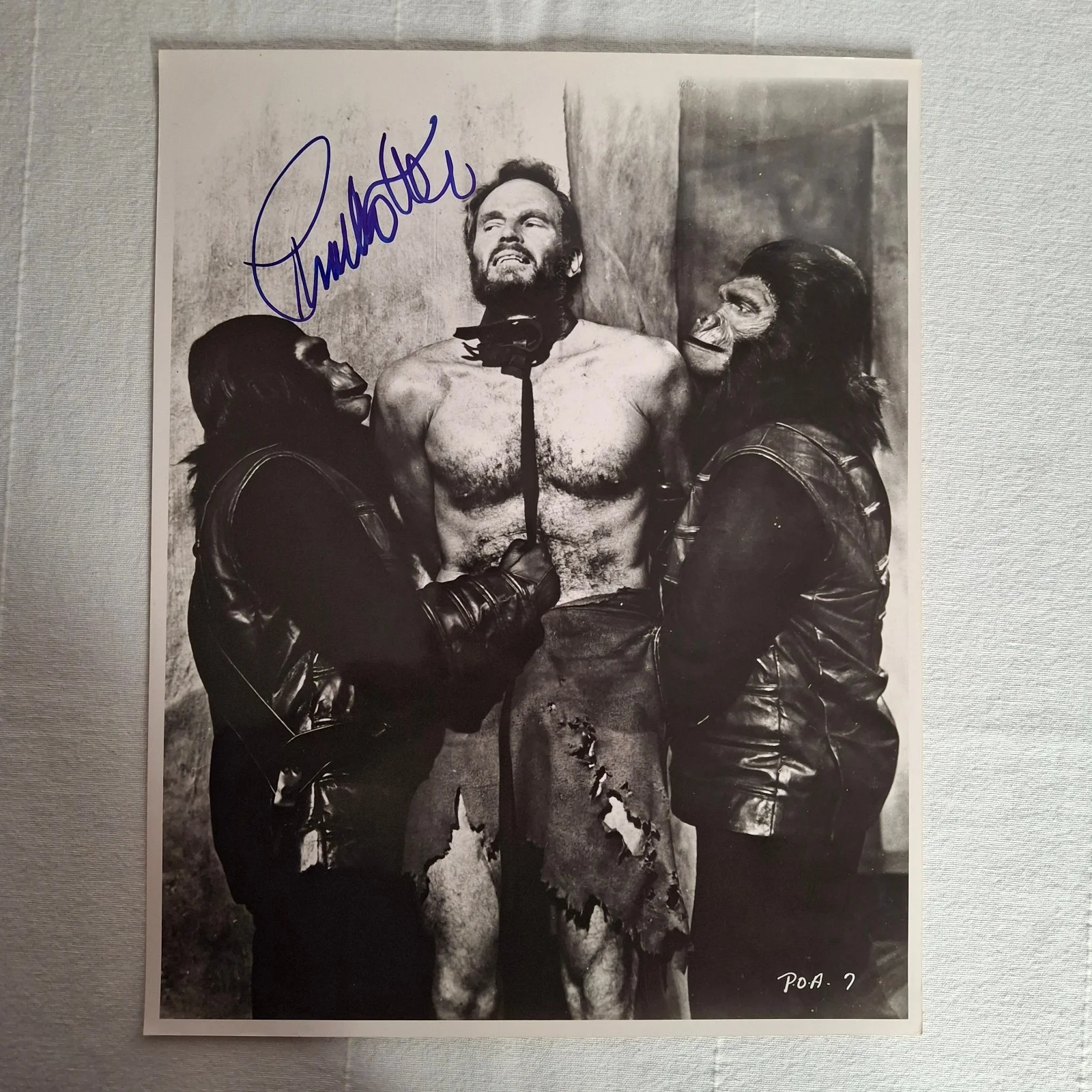 Charlton Heston — PLANET OF THE APES Autograph CHARLTON HESTON Signed 11X14 B&W Photo w/ COA, изображение 2