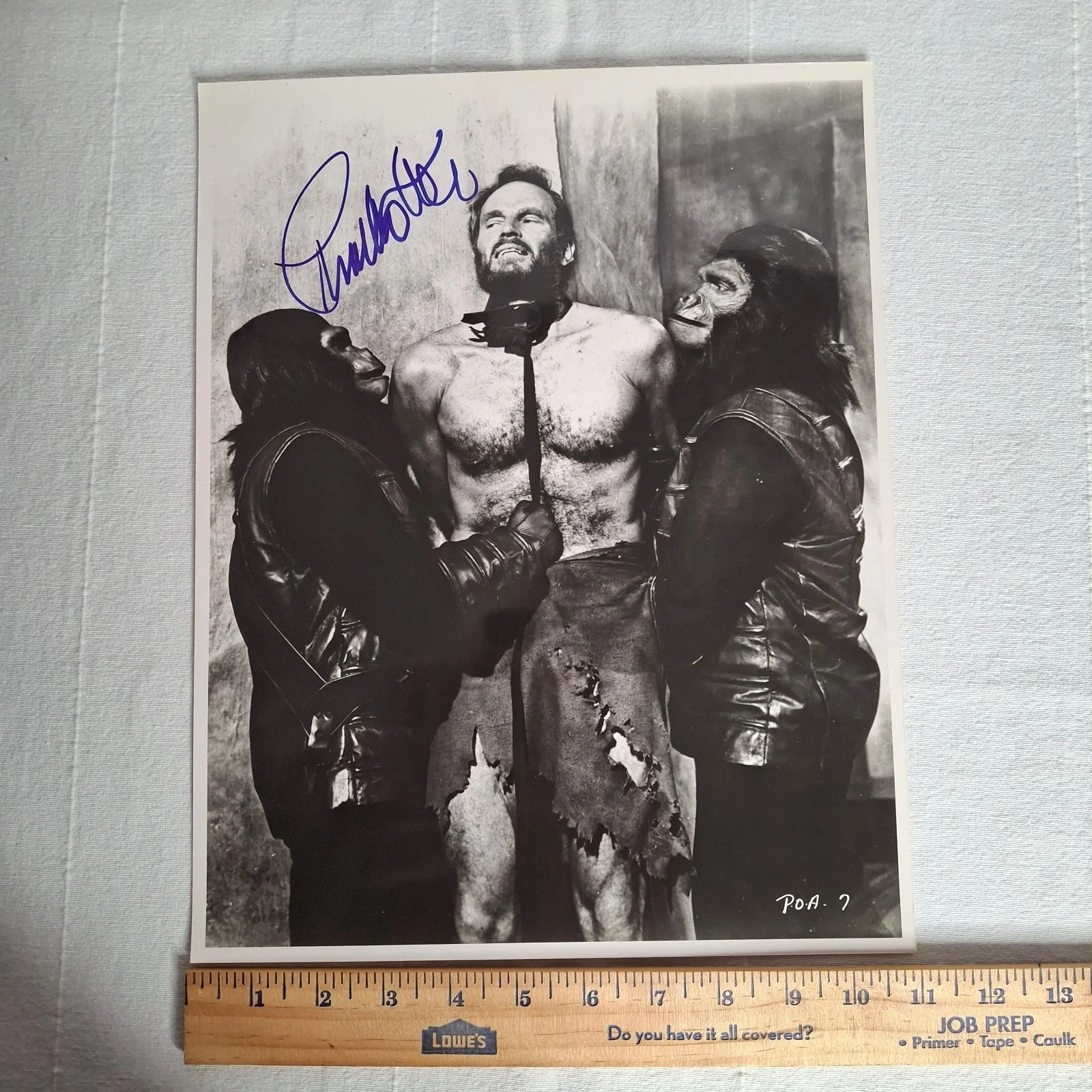 Charlton Heston — PLANET OF THE APES Autograph CHARLTON HESTON Signed 11X14 B&W Photo w/ COA, изображение 4