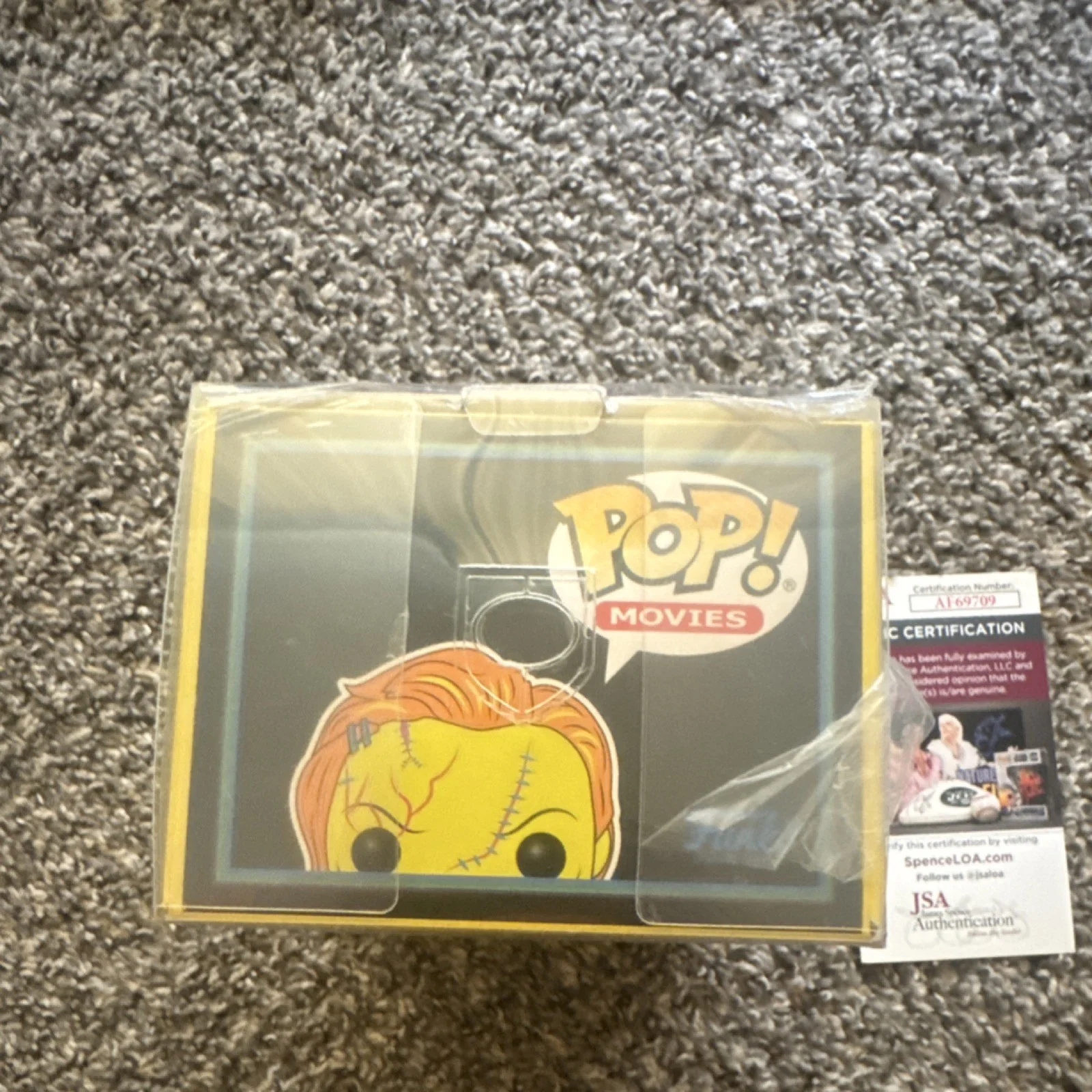 Funko Pop Chucky #315 Signed JSA Authenticated Entertainment Earth Exclusive, image 5